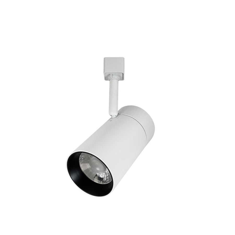 Nora NTE-865L940NW/L MAX LED Track Head, 2450lm / 25W, 4000K, Narrow Flood optic, White finish, L-Style