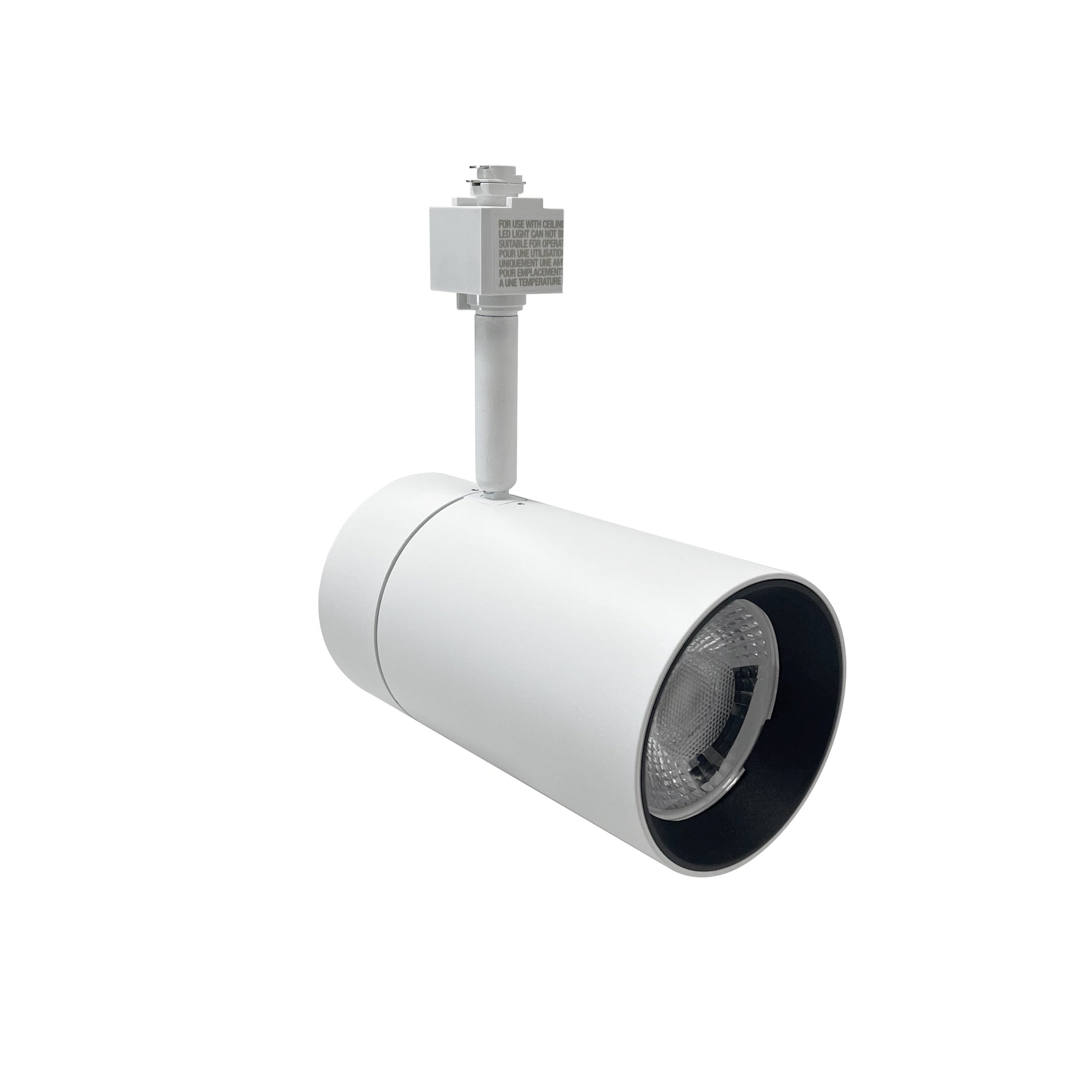 Nora NTE-866L940FW MAX XL LED Track Head, 3650lm / 38W, 4000K, Flood Optic, White
