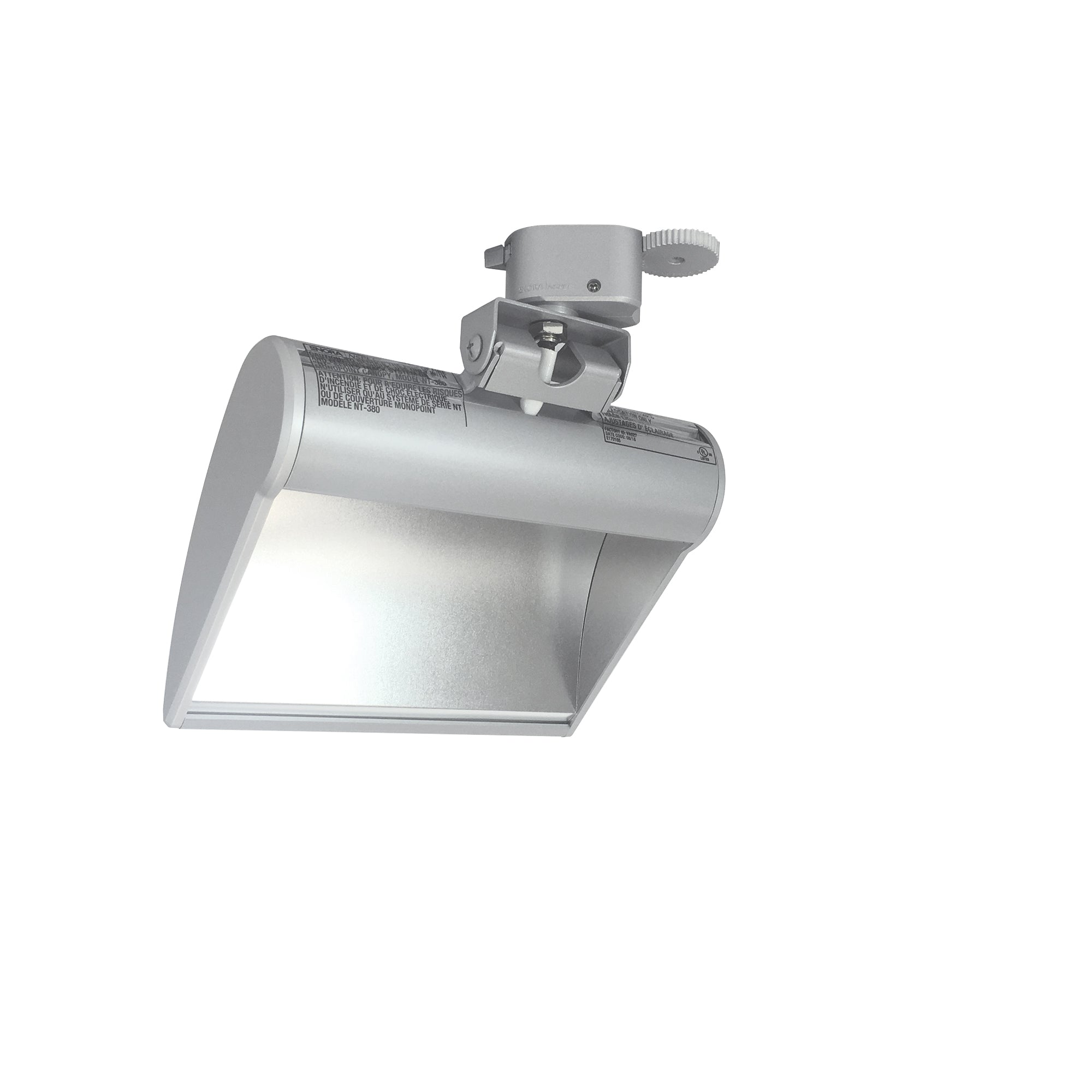 Nora NTE-88031540S 8 inch Dipper LED Track Head, 1000lm, 15W, 4000K, 90+ CRI, Silver