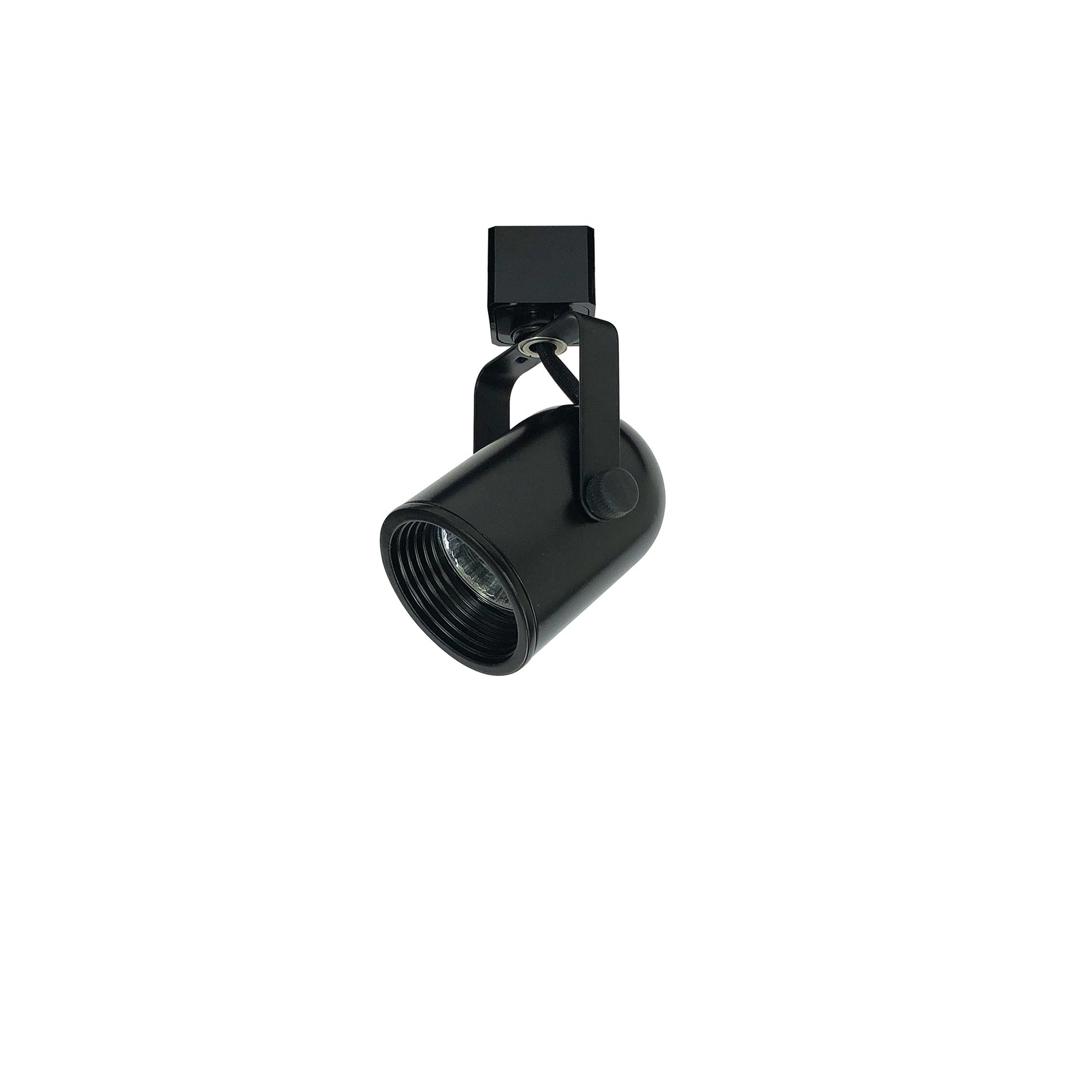 Nora NTH-694B/L Mini Baffle Round Back Cylinder Track Head, MR16, L-style, Black