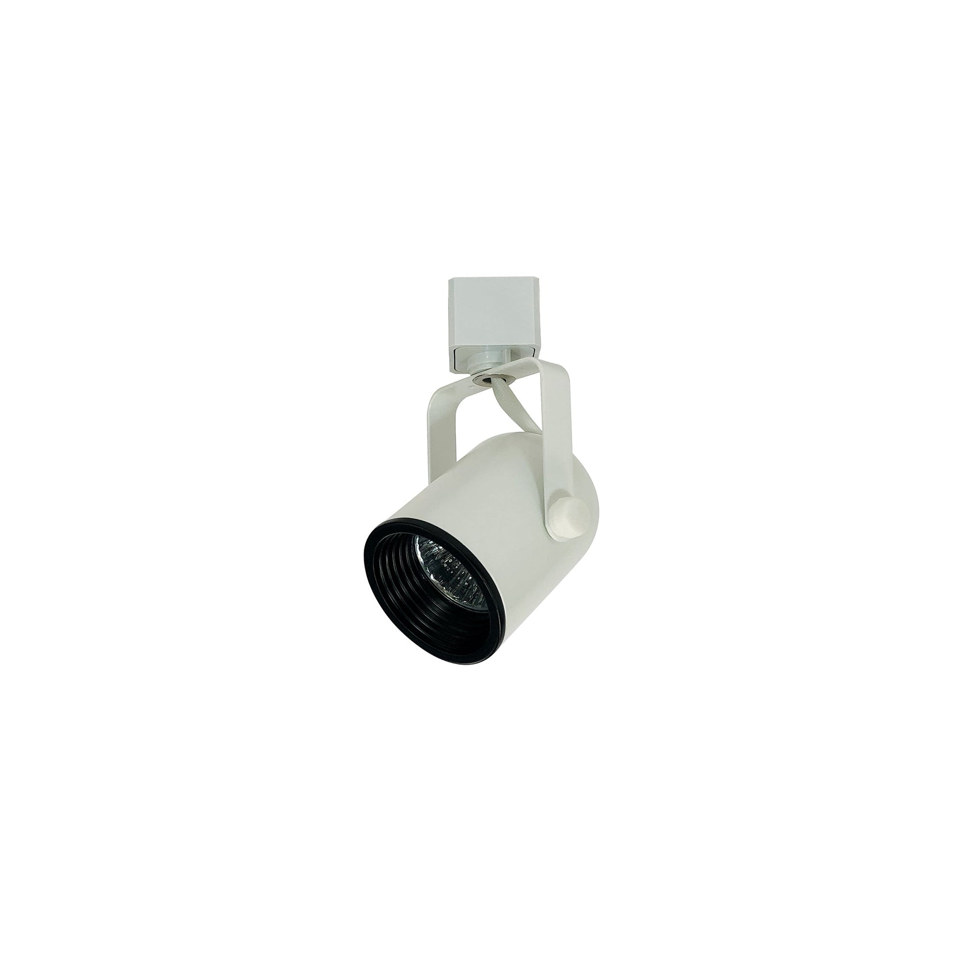 Nora NTH-694W/L Mini Baffle Round Back Cylinder Track Head, MR16, L-style, White