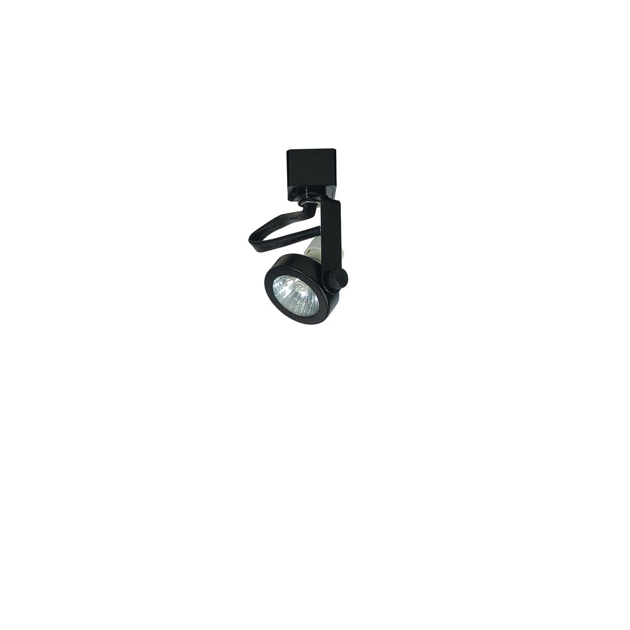 Nora NTH-697B/J Gimbal Ring Track Head, Line Voltage, MR16 GU10, J-style, Black