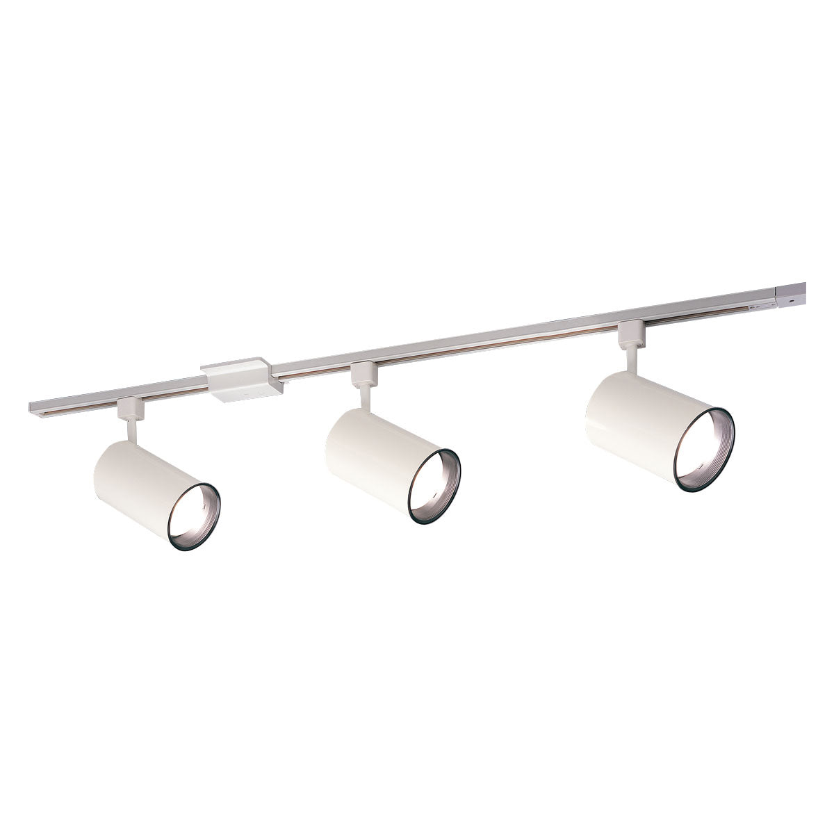 Nora NTL-151 4-ft Track Pack with (3) Flat Back Cylinder PAR30 Track Heads, White