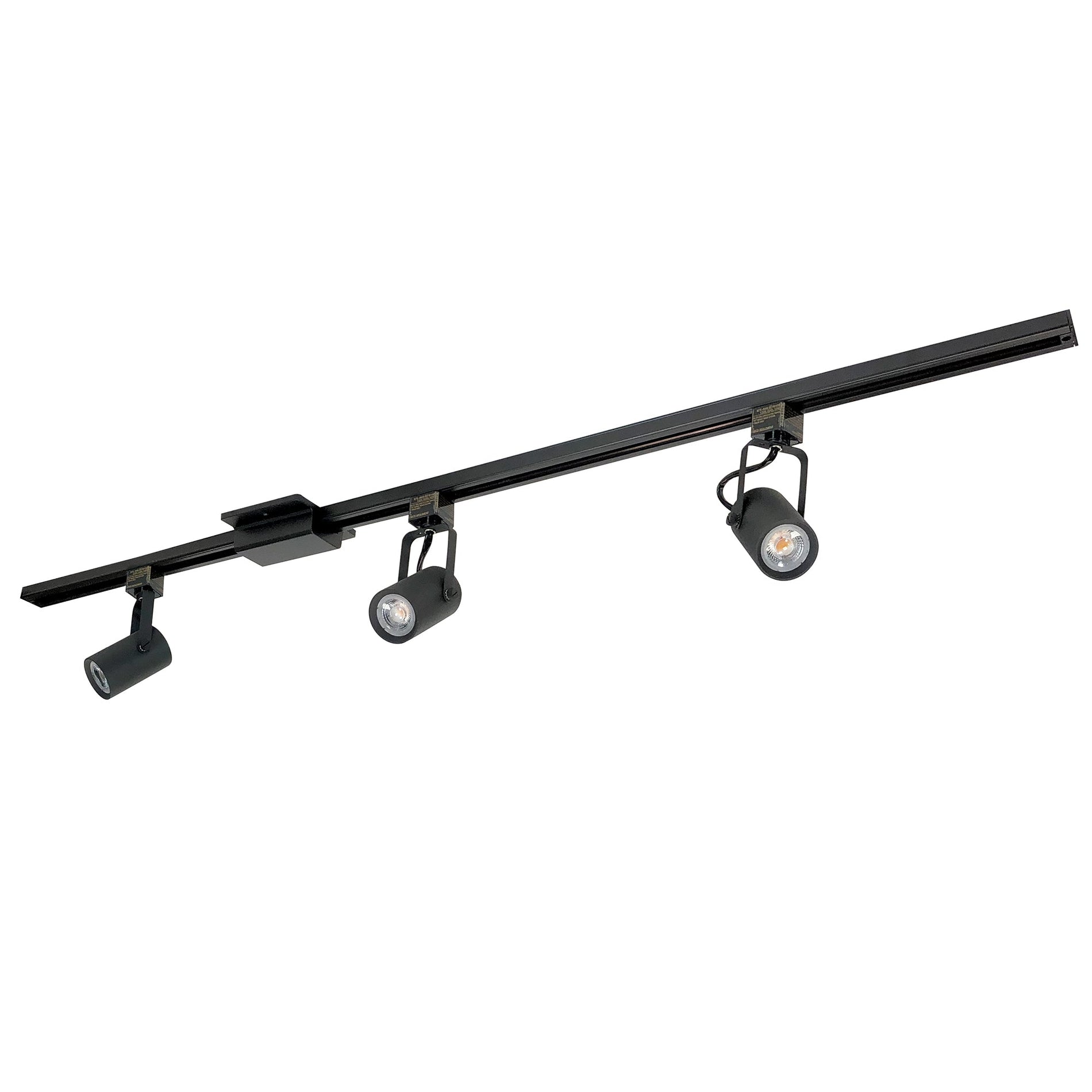 Nora NTLE-860L93510B 4-ft Track Pack with (3) MAY 800lm LED Track Heads, 3500K, Black Finish
