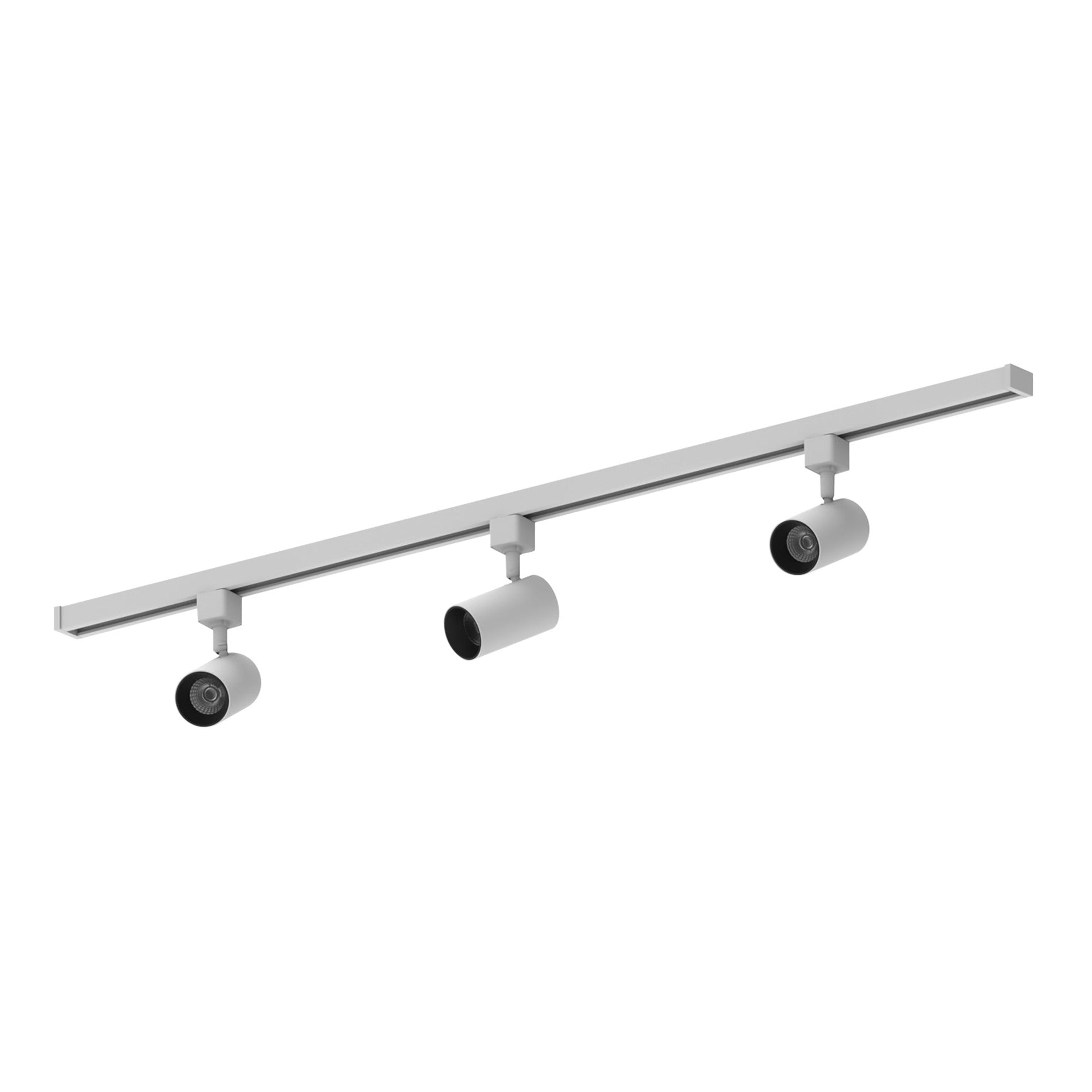 Nora NTLE-865927NW 4-ft Track Pack with (3) MAX 2450lm 2700K Narrow Flood Optic LED Track Heads, White