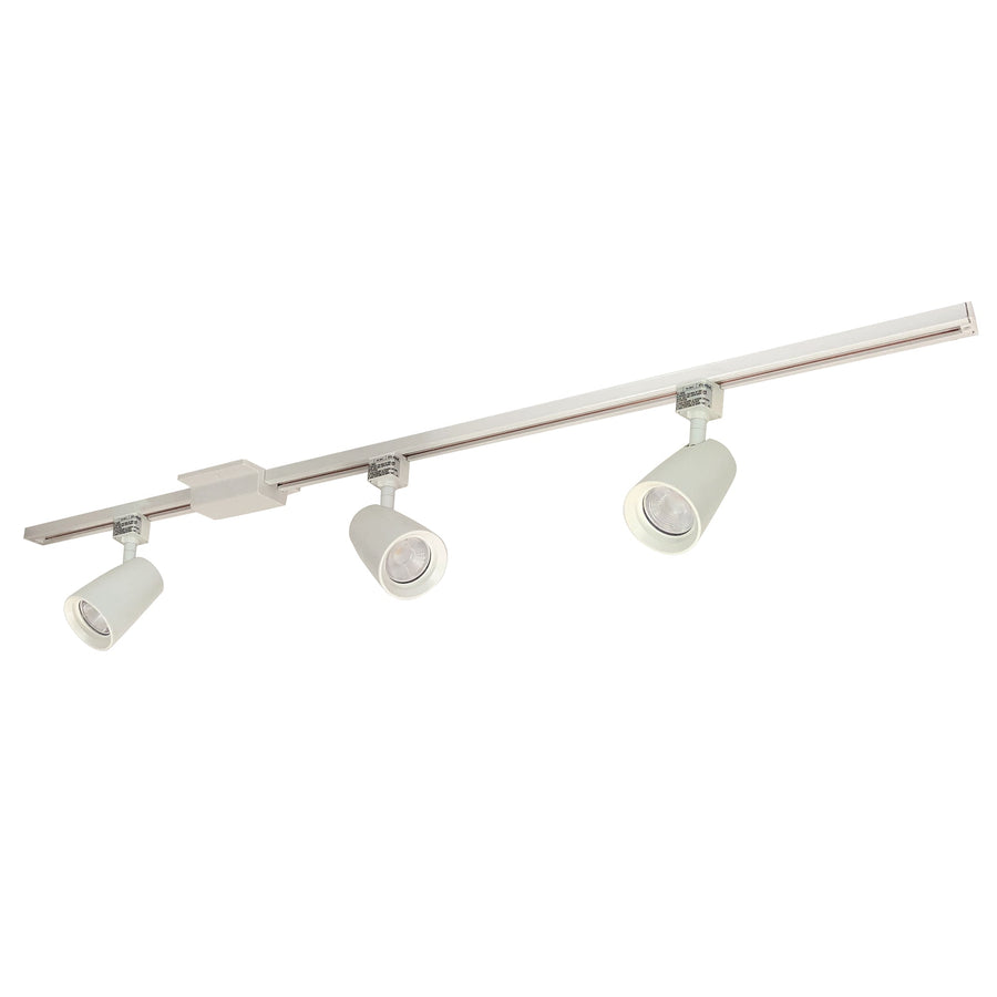 Nora NTLE-875927W 4-ft Track Pack with (3) MAC XL 1250lm LED Track Heads, 2700K, White Finish