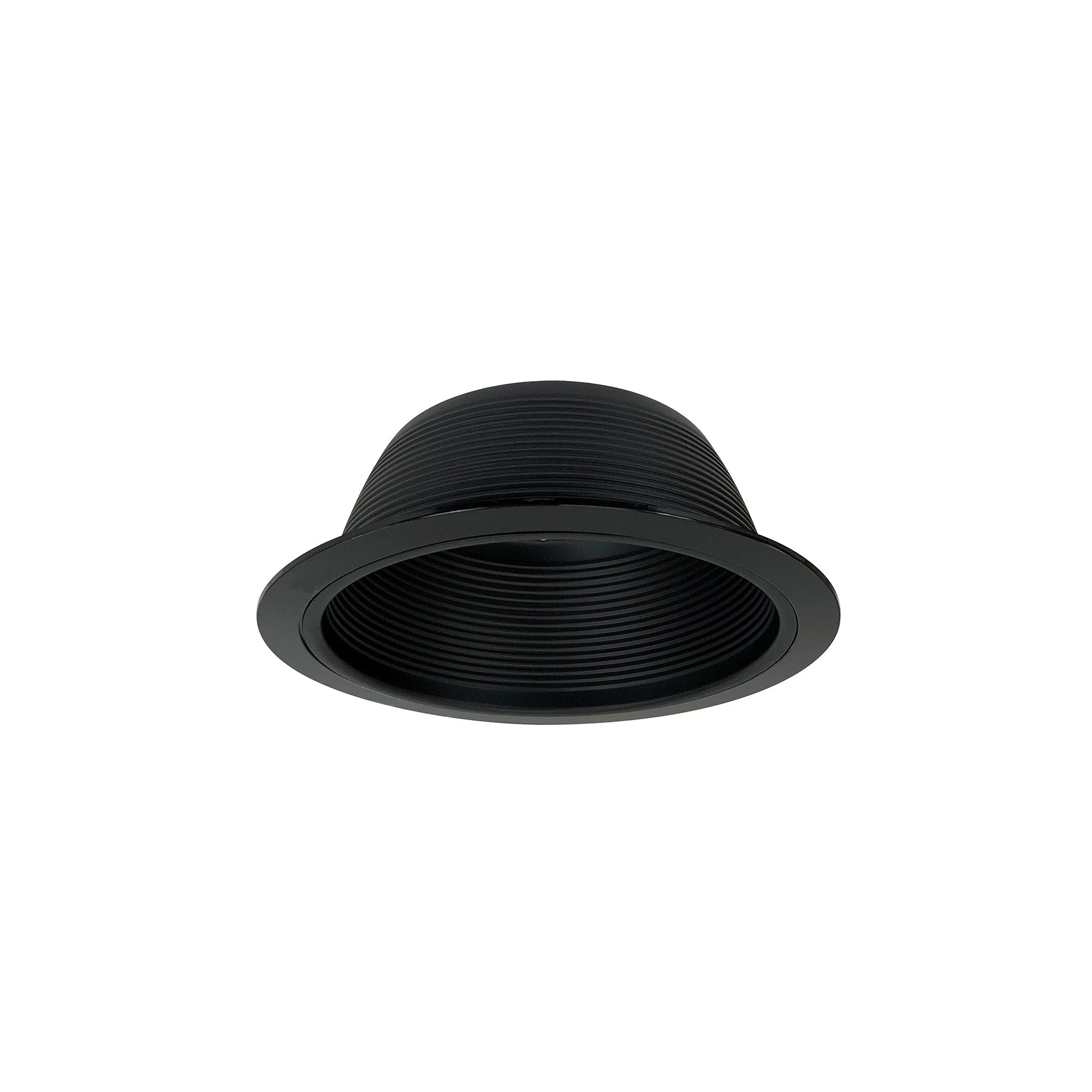 Nora NTM-30B 6 inch BR/PAR30 Stepped Baffle w/ Plastic Ring, Black