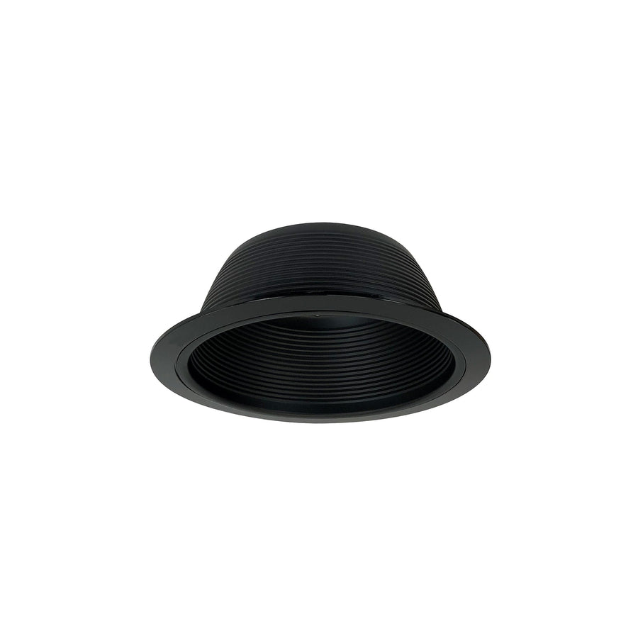 Nora NTM-30B 6 inch BR/PAR30 Stepped Baffle w/ Plastic Ring, Black