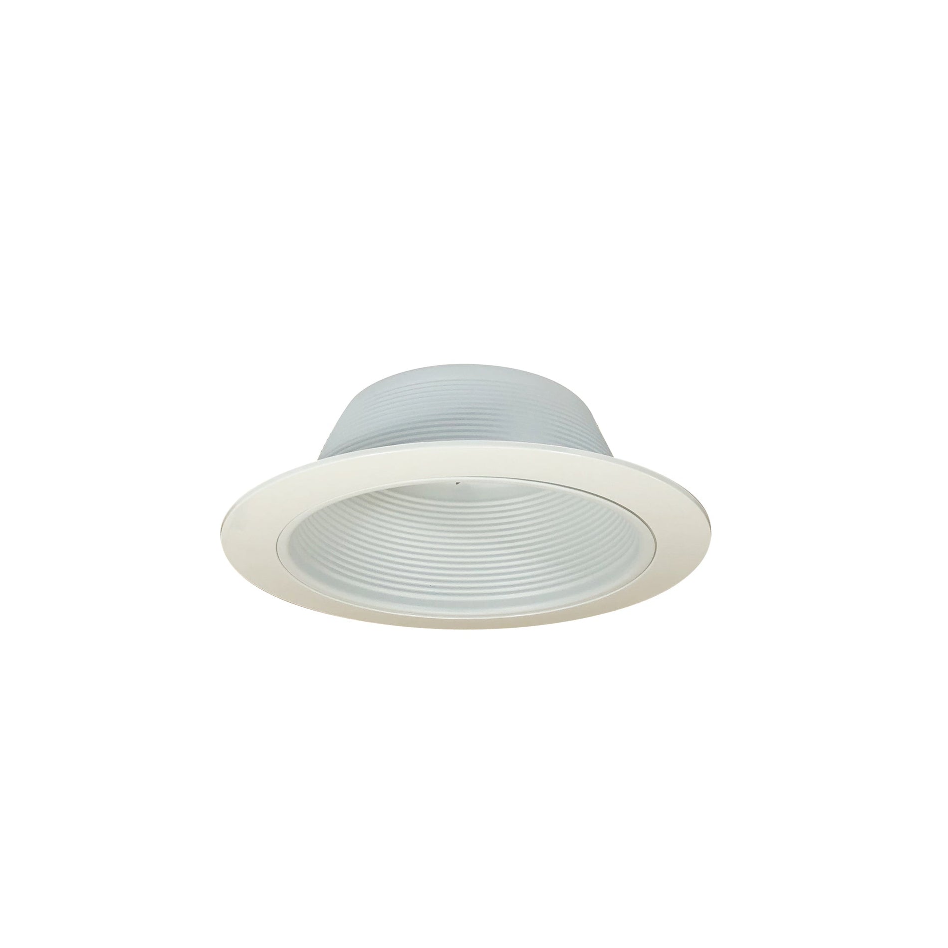 Nora NTM-31OV 6 inch BR/PAR30 Stepped Baffle w/ Plastic Oversized Ring, White