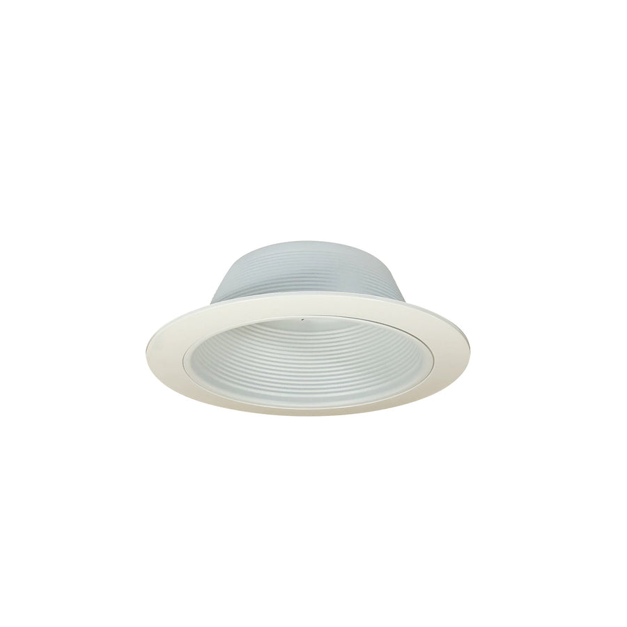 Nora NTM-31OV 6 inch BR/PAR30 Stepped Baffle w/ Plastic Oversized Ring, White