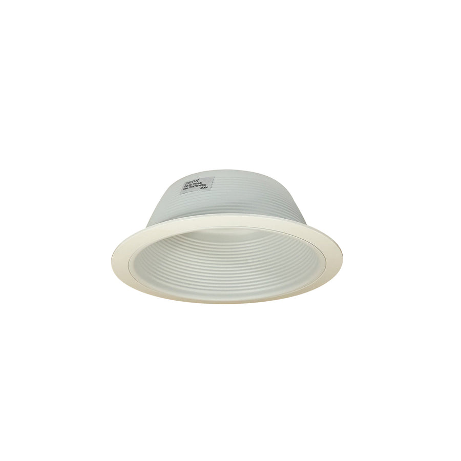 Nora NTM-31 6 inch BR/PAR30 Stepped Baffle w/ Plastic Ring, White