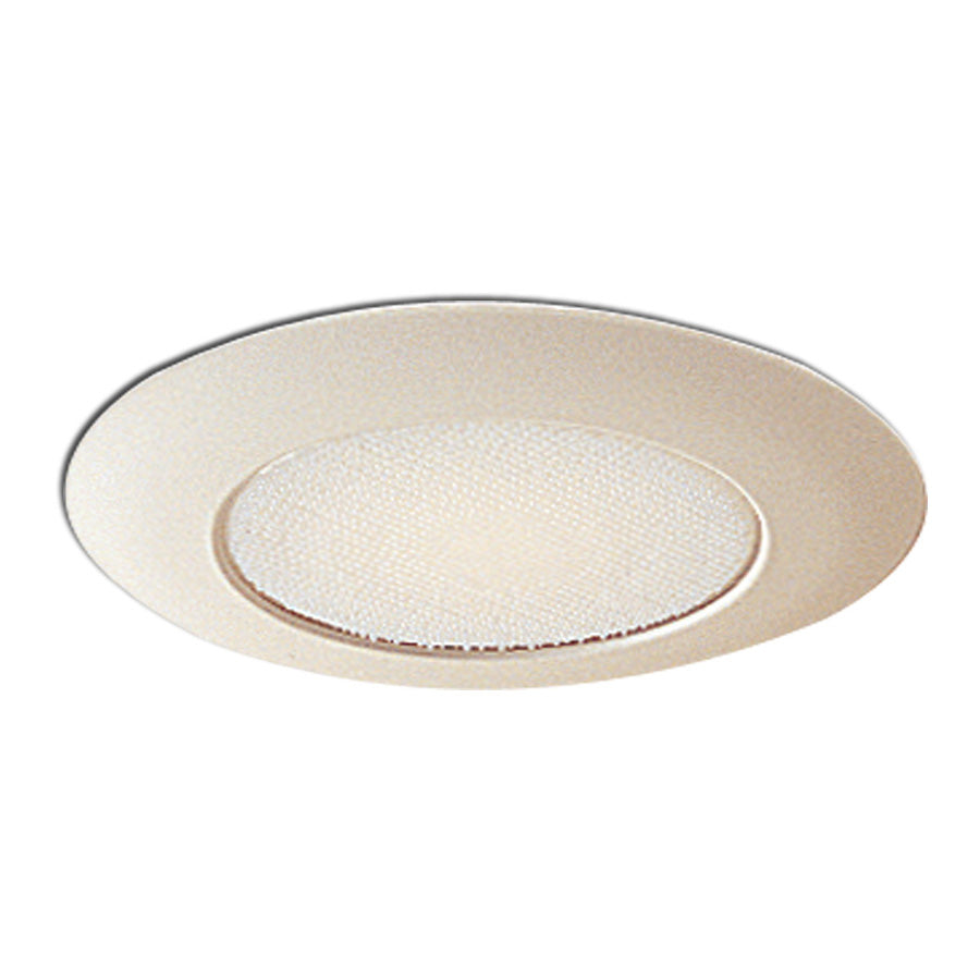 Nora NTM-322W 6 inch Albalite Lens w/ Metal Trim & Bracket, White