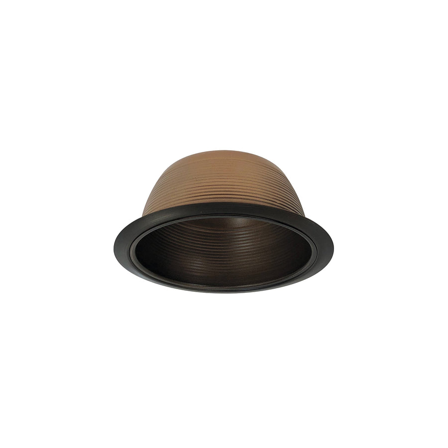 Nora NTM-34BZ 6 inch BR/PAR30 Stepped Baffle w/ Metal Ring, Bronze
