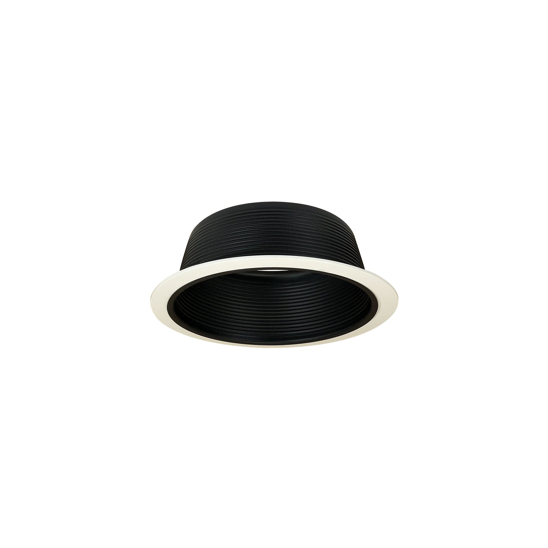 Nora NTM-40 6 inch Stepped Baffle w/ Plastic Ring, Black/White