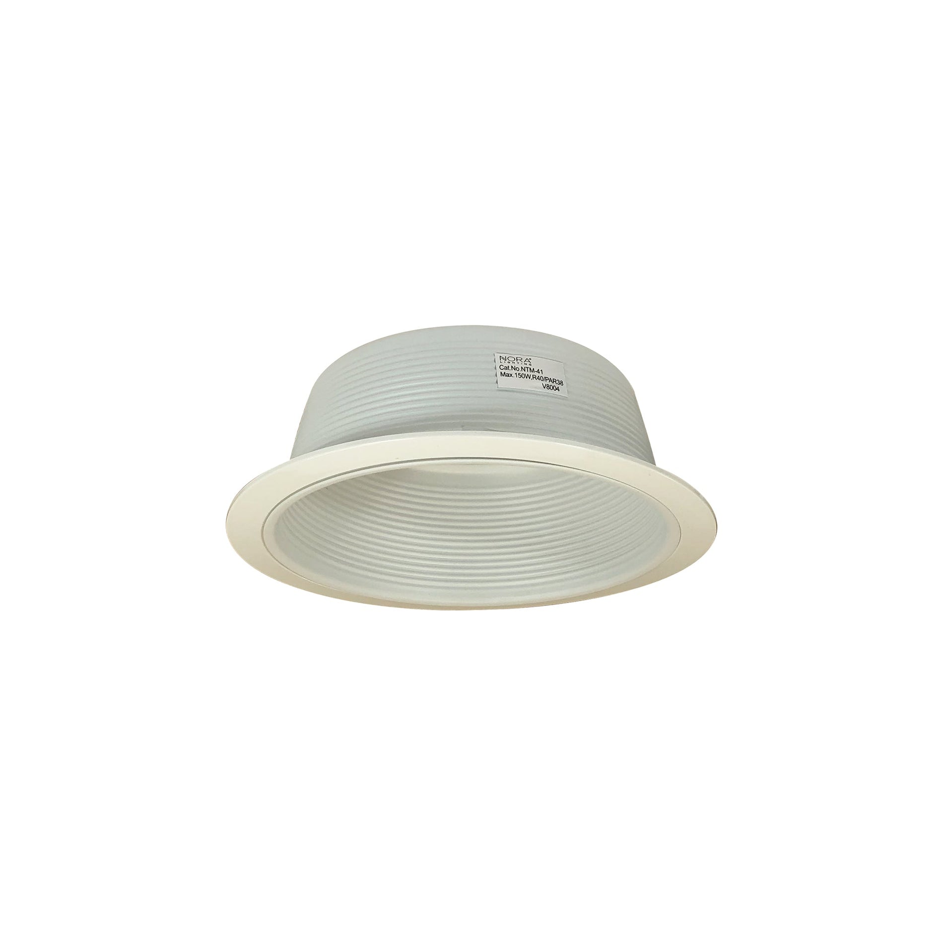 Nora NTM-41 6 inch Stepped Baffle w/ Plastic Ring, White