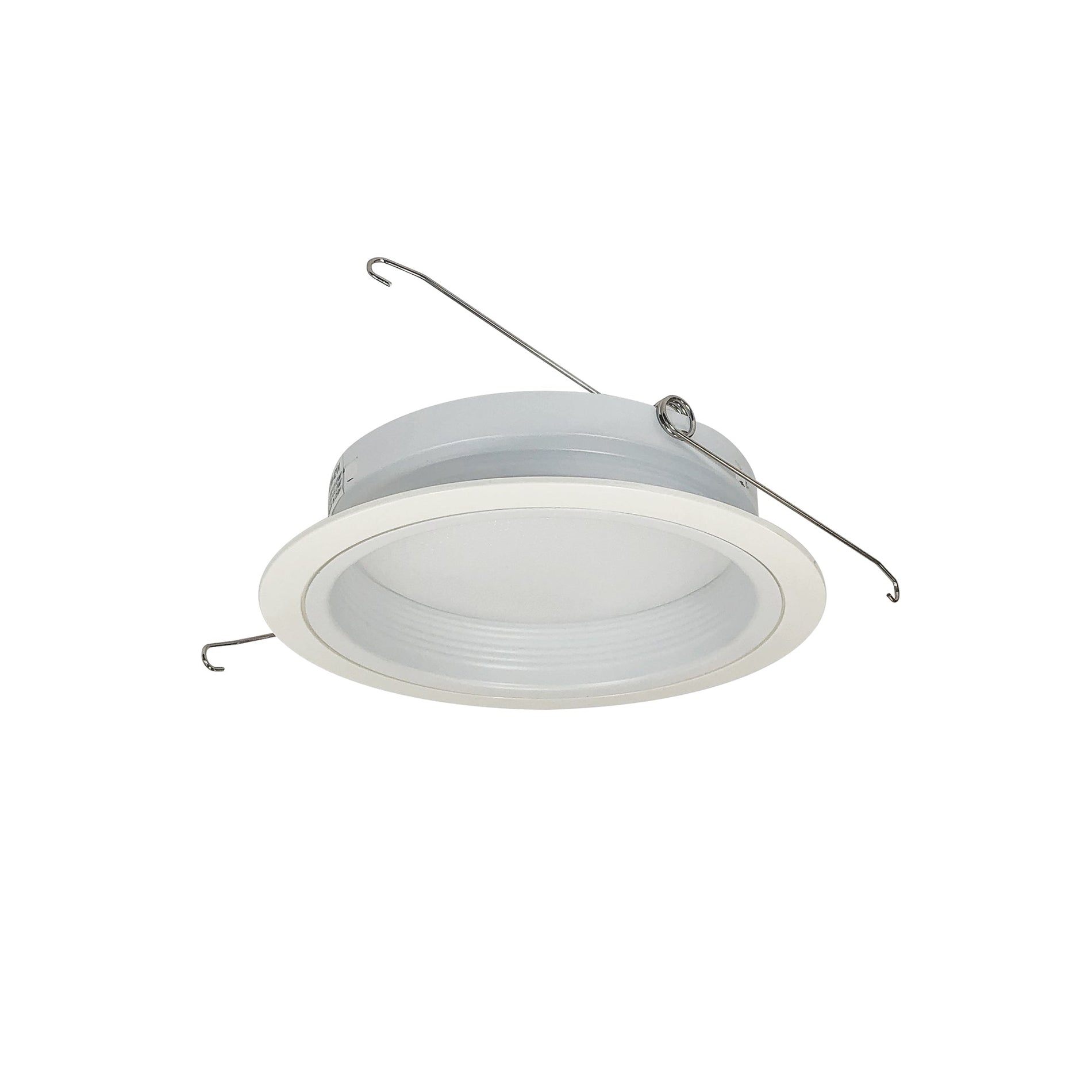 Nora NTM-42W 6 inch Regressed Albalite Lens w/ Baffle & Plastic Ring, White