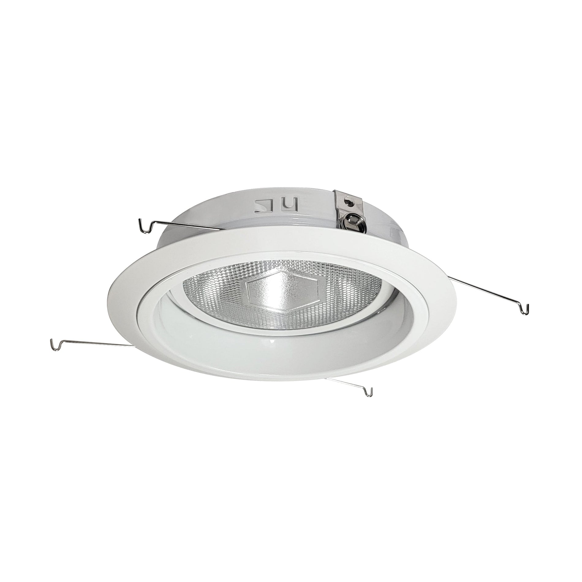 Nora NTM-57W/M1 6 inch PAR38 Specular Reflector w/ Rivet w/ Gimbal Ring, White