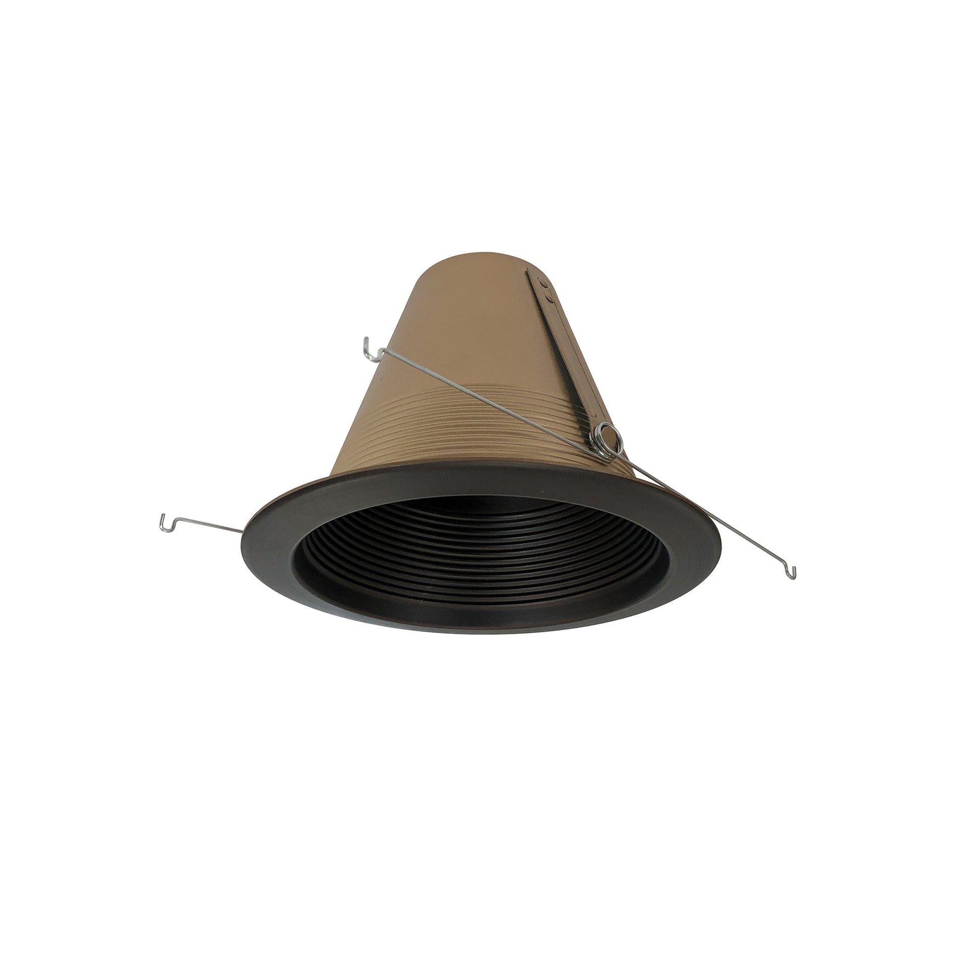 Nora NTM-713BZ 6 inch Airtight Steel Baffle Cone w/ Flange, Bronze