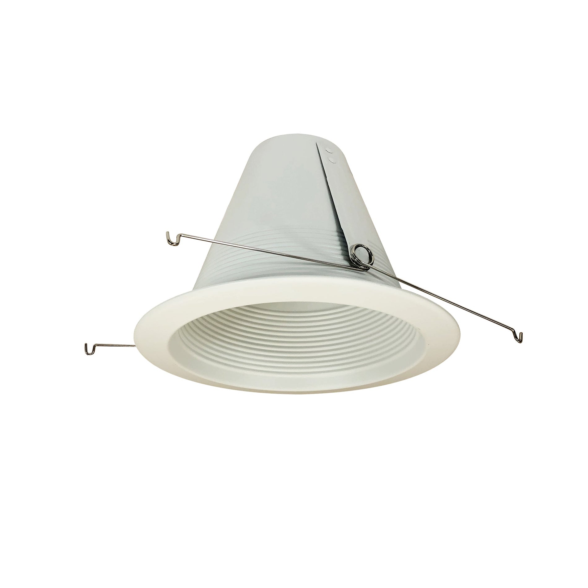 Nora NTM-713WAL 6 inch Airtight Steel Baffle Cone w/ Flange, White