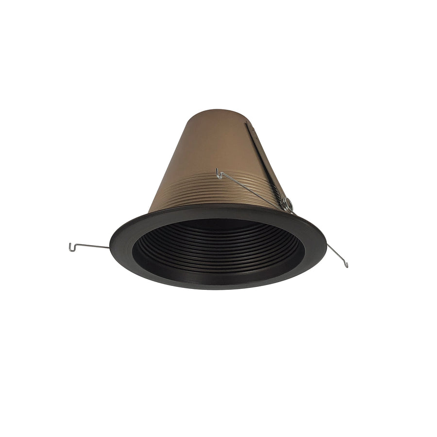 Nora NTM-726BZ 6 inch Airtight Baffled Lensless Shower Trim, Bronze