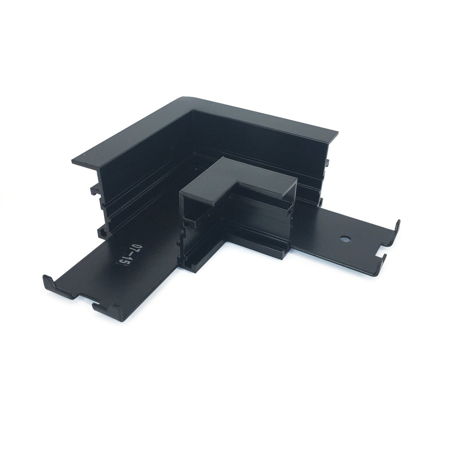 Nora NTRT-13B L Connector for Recessed Track, 1 or 2 Circuit Track, Black