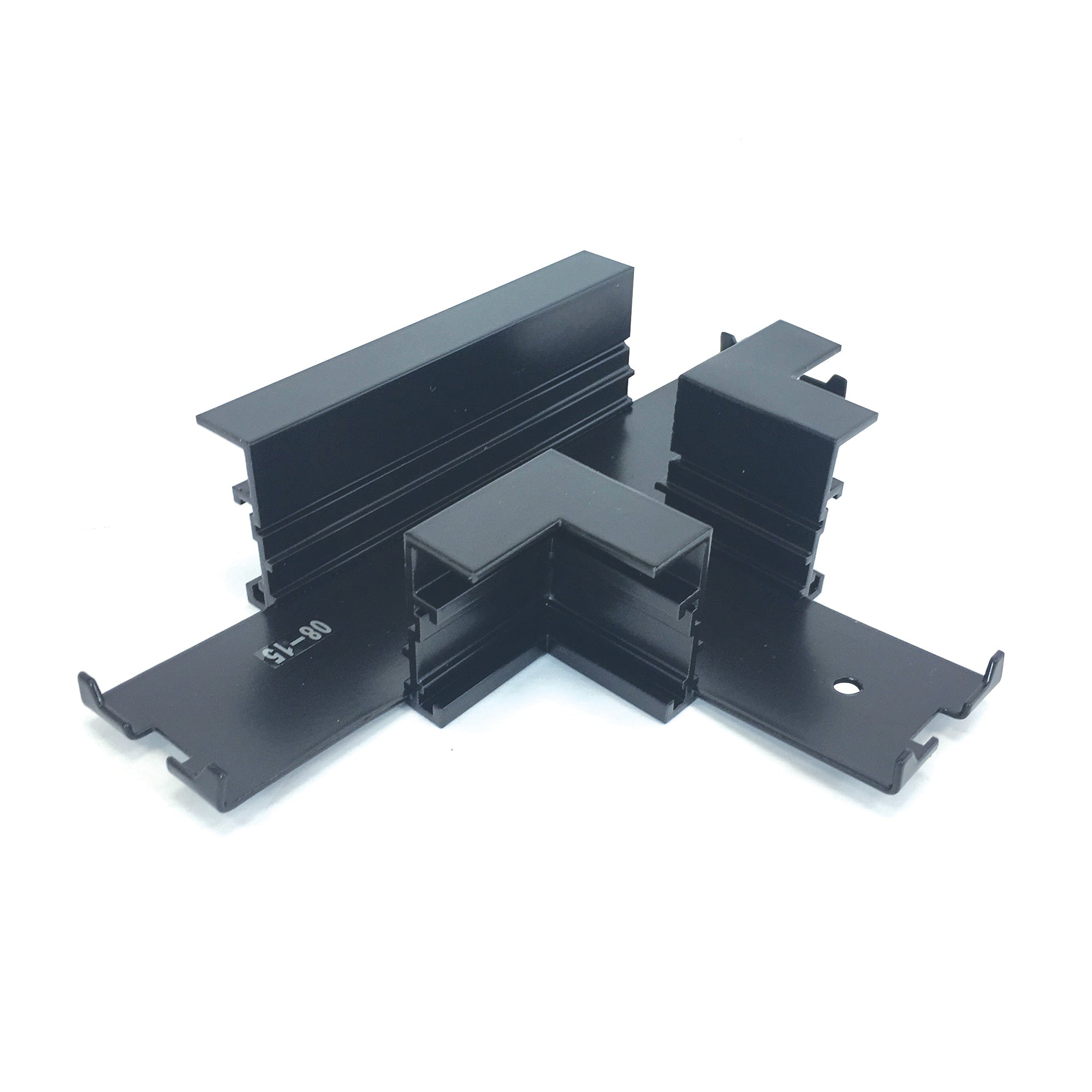 Nora NTRT-14B T Connector for Recessed Track, 1 or 2 Circuit Track, Black