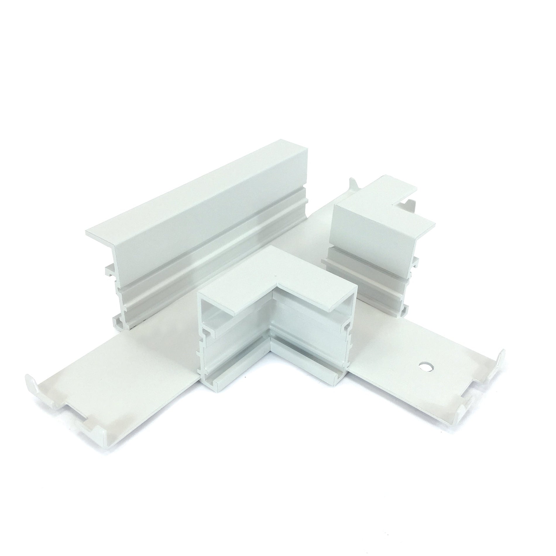 Nora NTRT-14W T Connector for Recessed Track, 1 or 2 Circuit Track, White