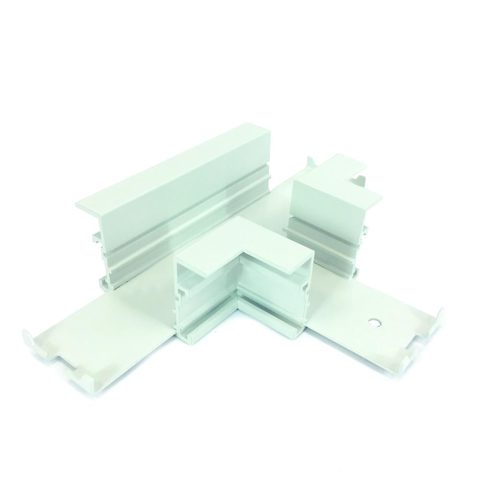 T Connector for Recessed Track, 1 or 2 Circuit Track, White light