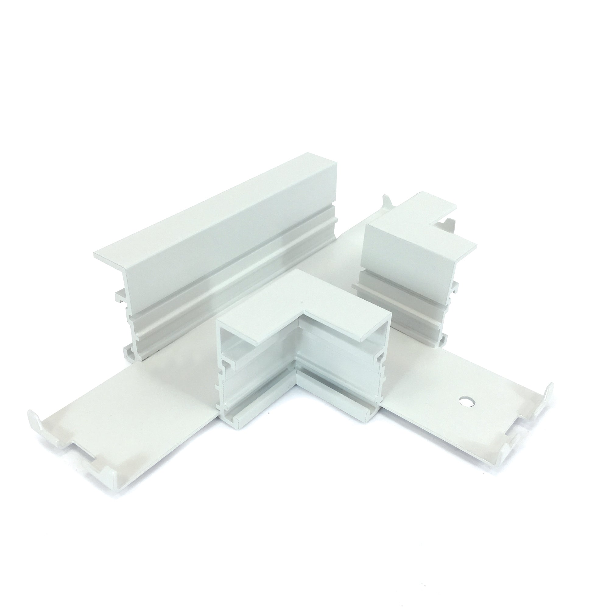 Nora NTRT-14W T Connector for Recessed Track, 1 or 2 Circuit Track, White