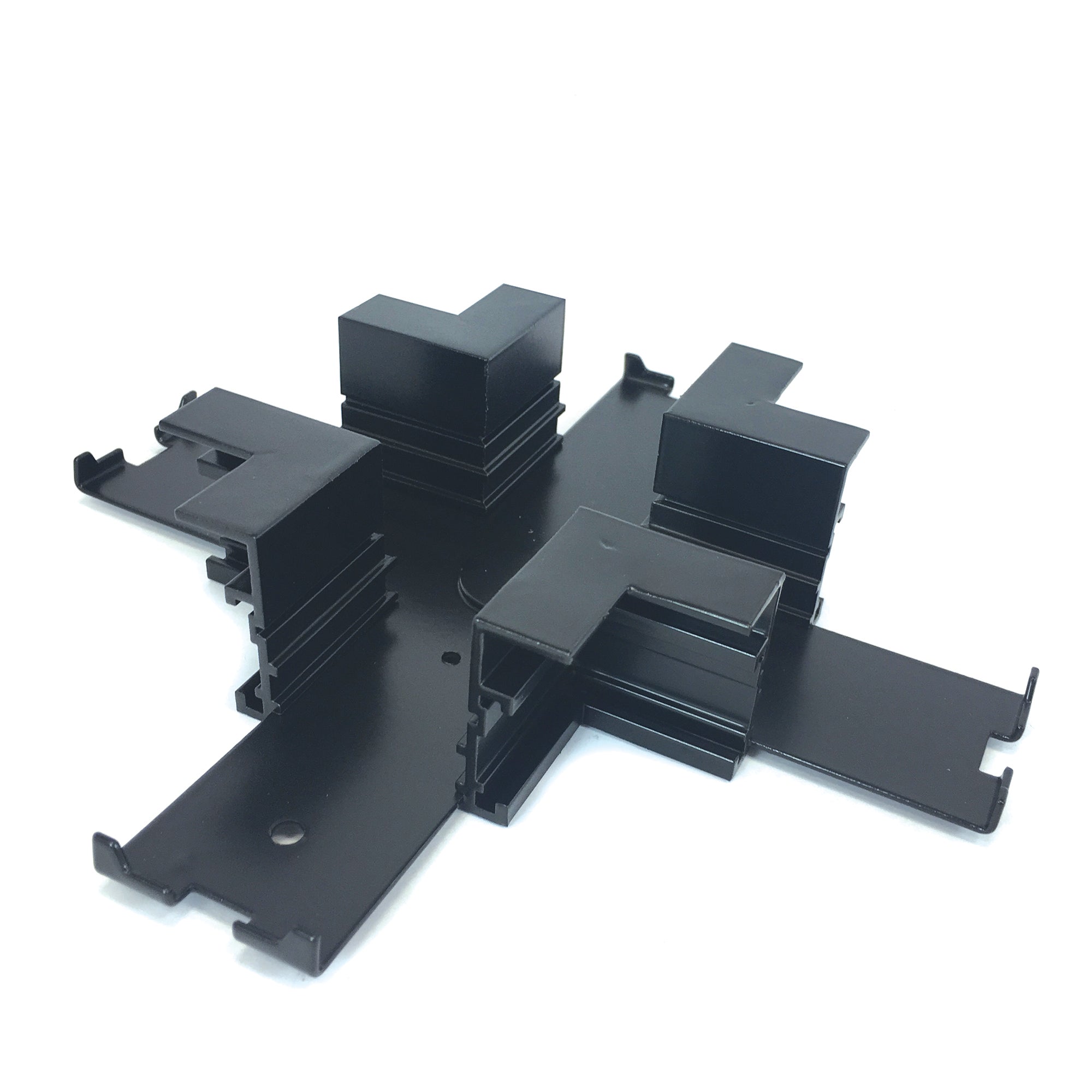 Nora NTRT-15B X Connector for Recessed Track, 1 or 2 Circuit Track, Black