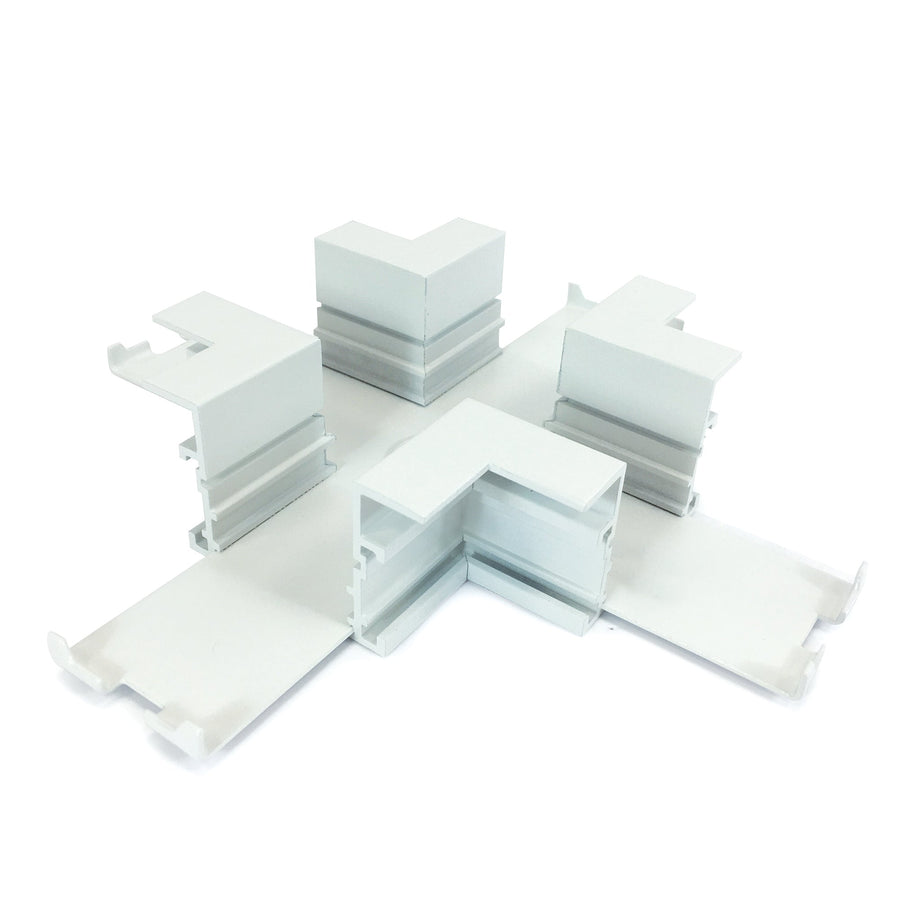Nora NTRT-15W X Connector for Recessed Track, 1 or 2 Circuit Track, White