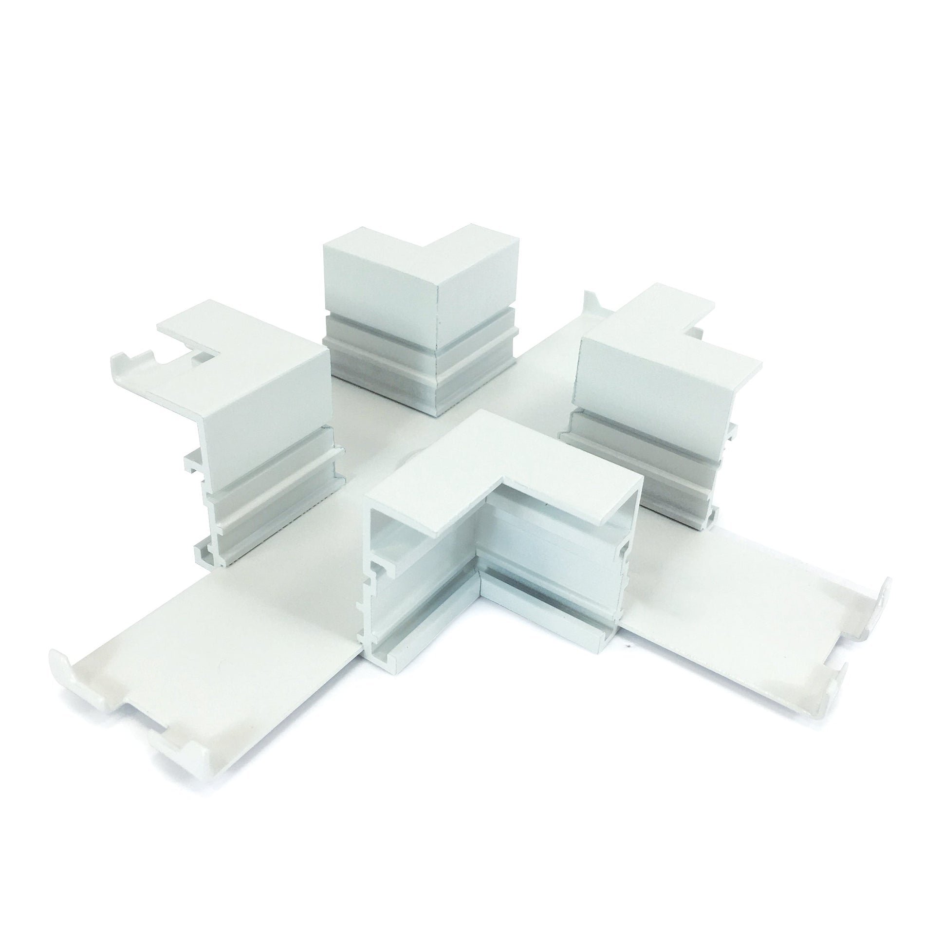 Nora NTRT-15W X Connector for Recessed Track, 1 or 2 Circuit Track, White