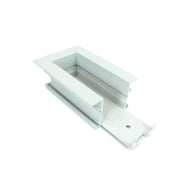 Nora NTRT-16W End Feed for Recessed Track, 1 or 2 Circuit Track, White
