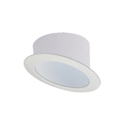 Nora NTS-615W 6 inch Sloped Metal Reflector Trim, White/White
