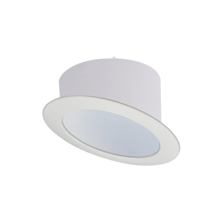 Nora NTS-615/45W 6 inch Super-Sloped 45-Deg. Metal Reflector Trim for 926 Housings Only, White/White