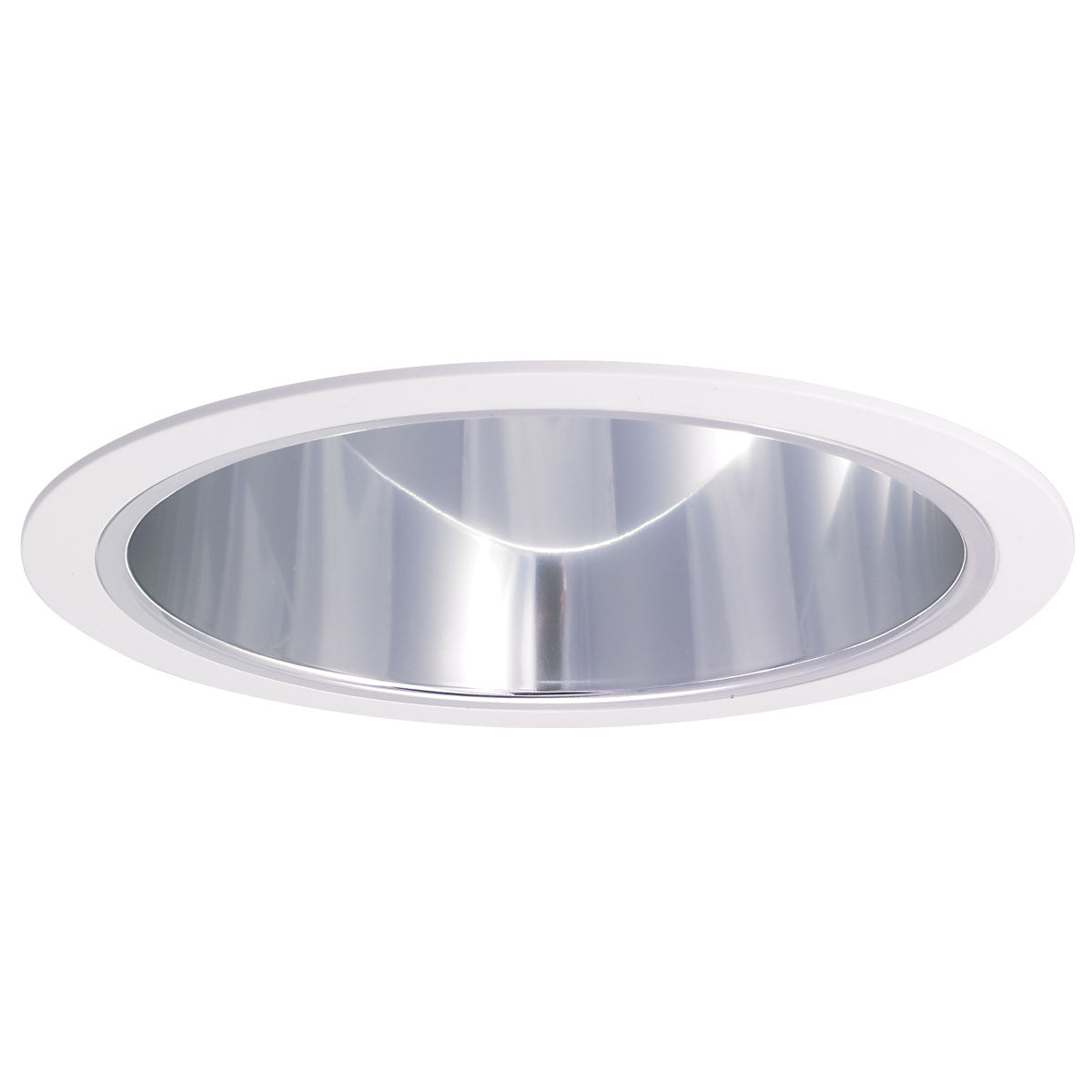 Nora NTS-714C 6 inch Specular Clear Reflector w/ White Plastic Ring