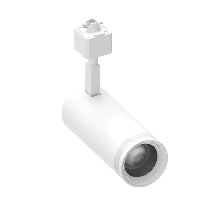 Nora NTZ-L1TWW Zoomable Track Light with Selectable CCT, 20W / 1550lm, Adjustable Beam Angle, White finish