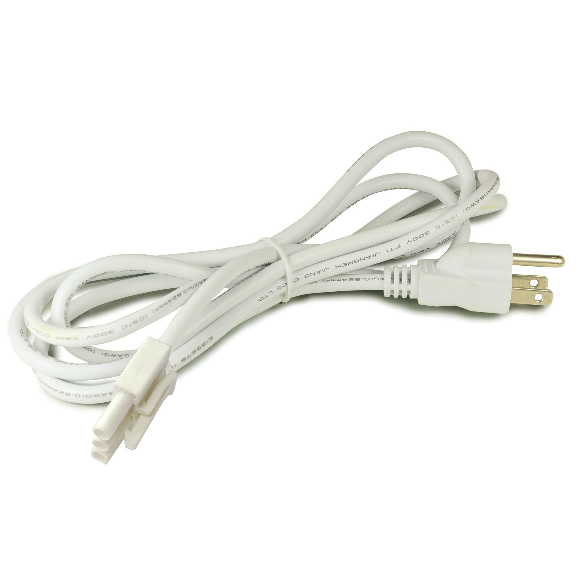 Nora NUA-805W 72 inch Cord & Plug Power Cord for NUD-88 & NUDTW-88, White Finish