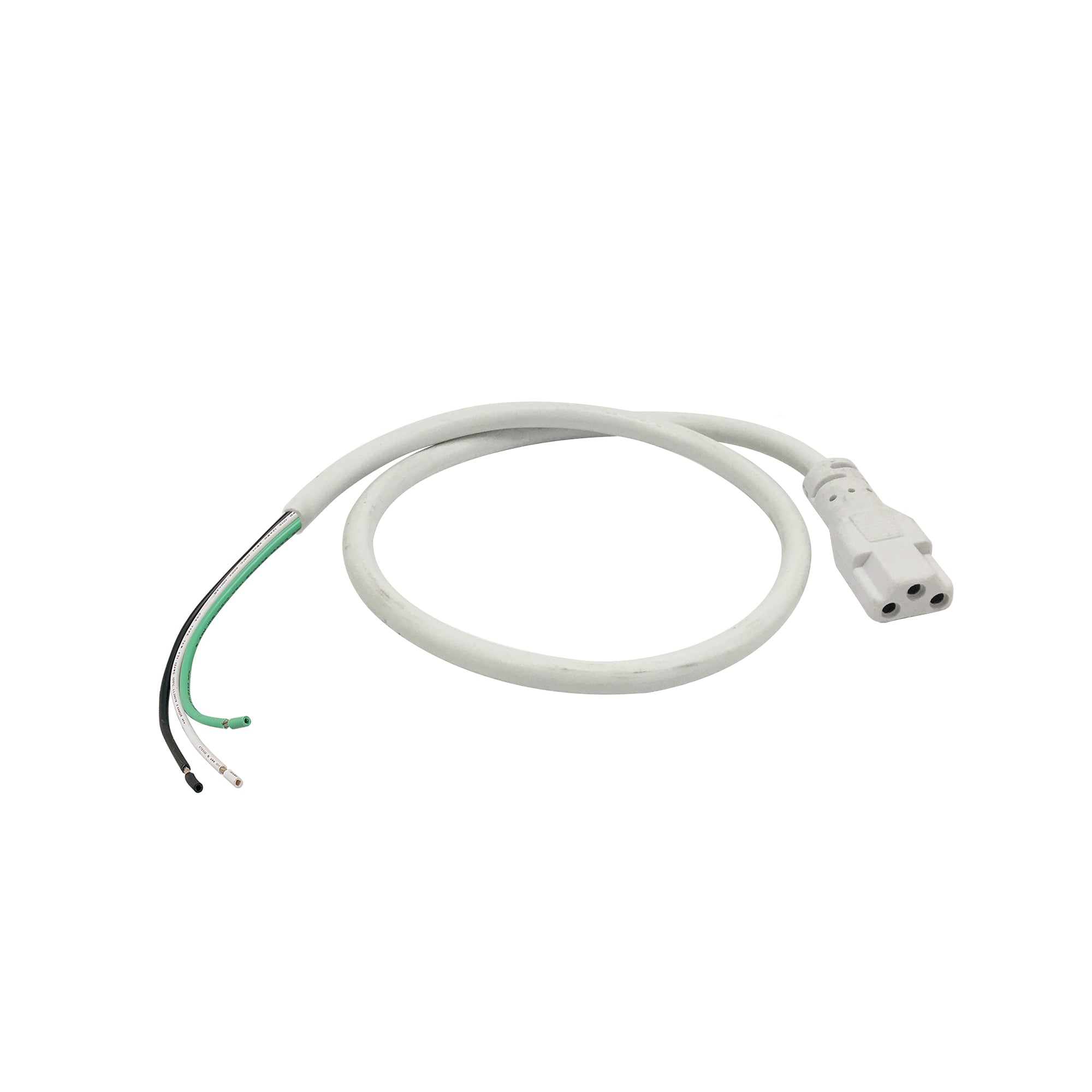 Nora NUA-904W 72 inch Hardwire Power Cord for NUDTW-98, White Finish