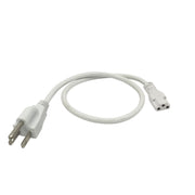 Nora NUA-905W 72 inch Cord & Plug Power Cord for NUDTW-98, White Finish