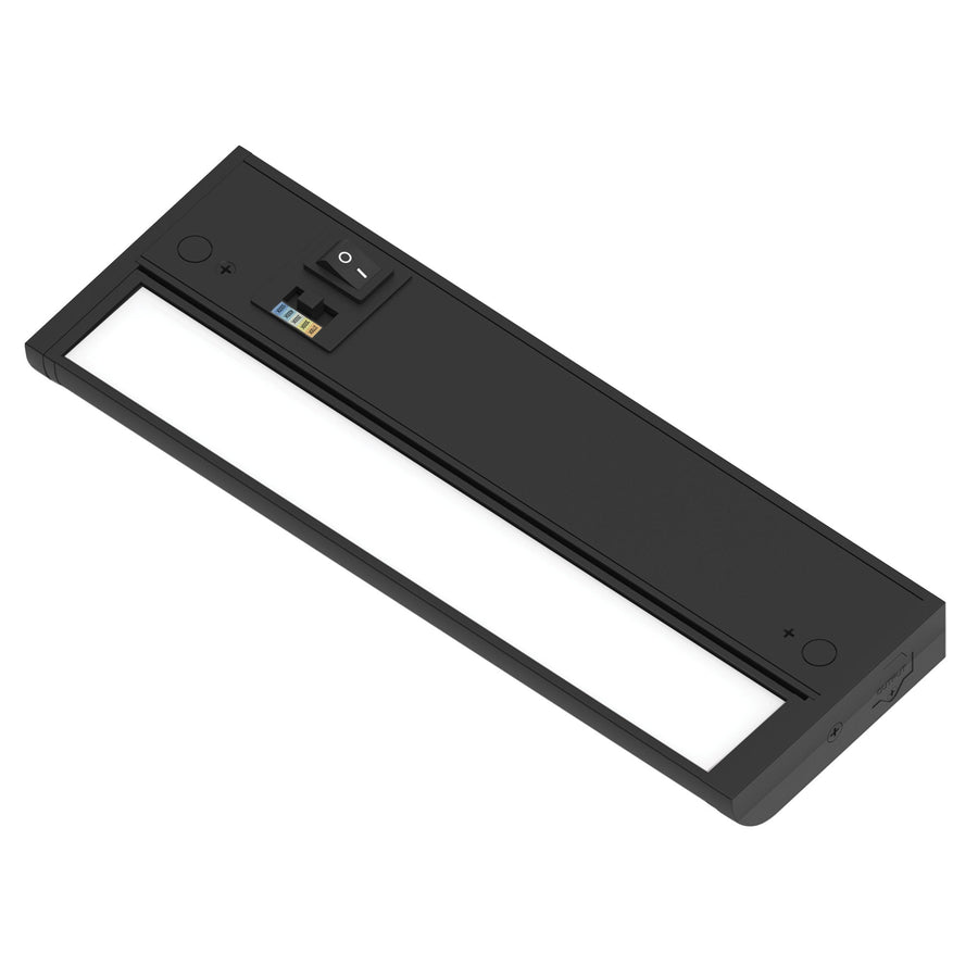 Nora NUDA-10TWB 10 inch 120V Adjustable LEDUR Under Cabinet with Selectable CCT, Black Finish