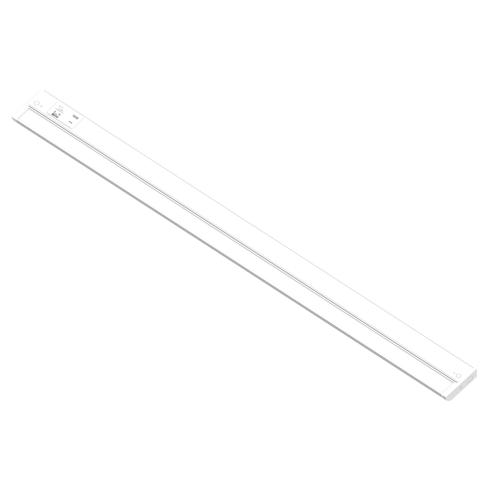 Nora NUDA-42TWMPW/USB 42 inch 120V Adjustable LEDUR Under Cabinet with Selectable CCT & USB Ports, Matte Powder White Finish