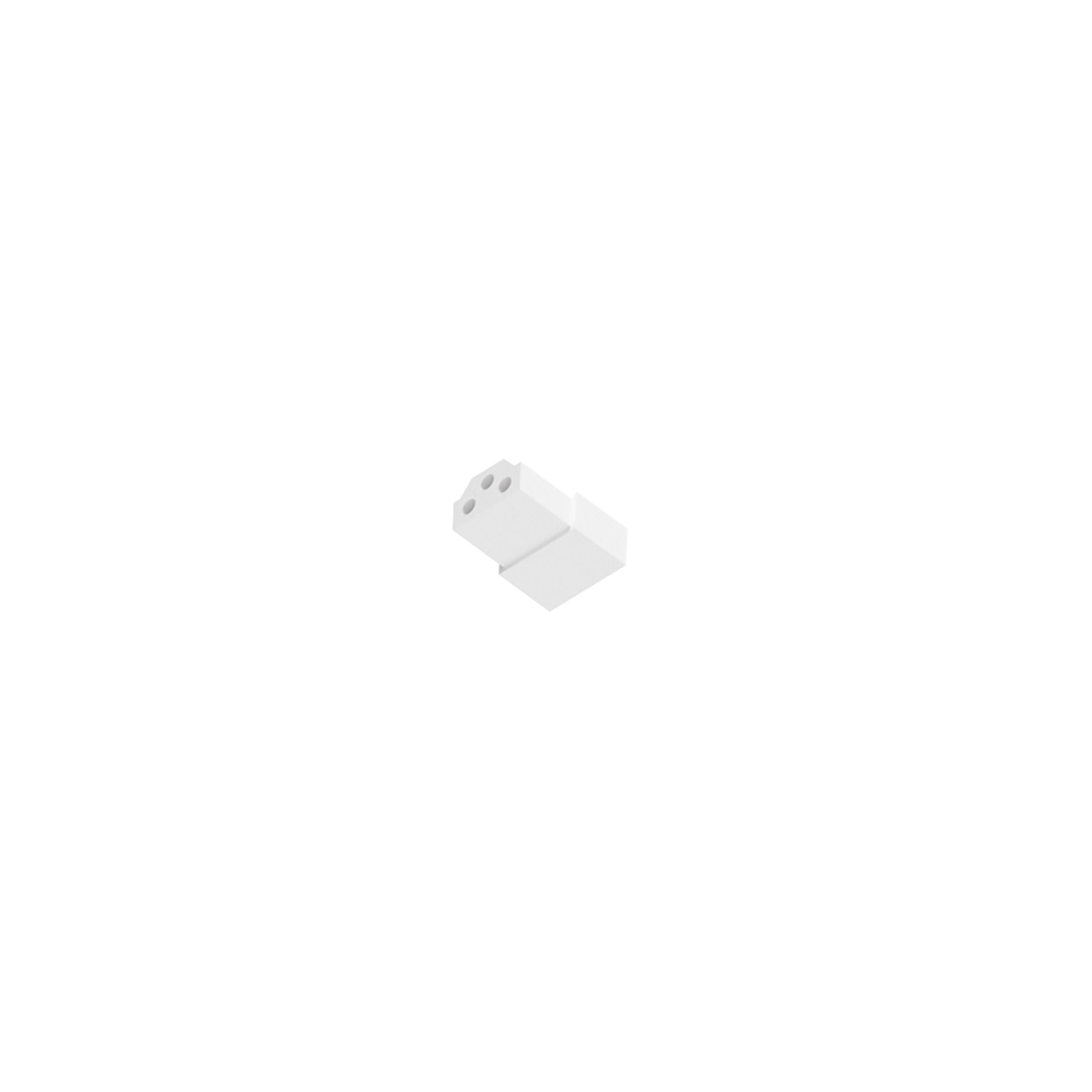 Nora NUDA-END End-to-End Connector for NUDA, Matte Powder White Finish