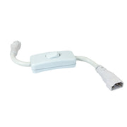 Nora NULSA-211 8-1/2 inch Power Cord with On/Off Switch for NULS, White Finish