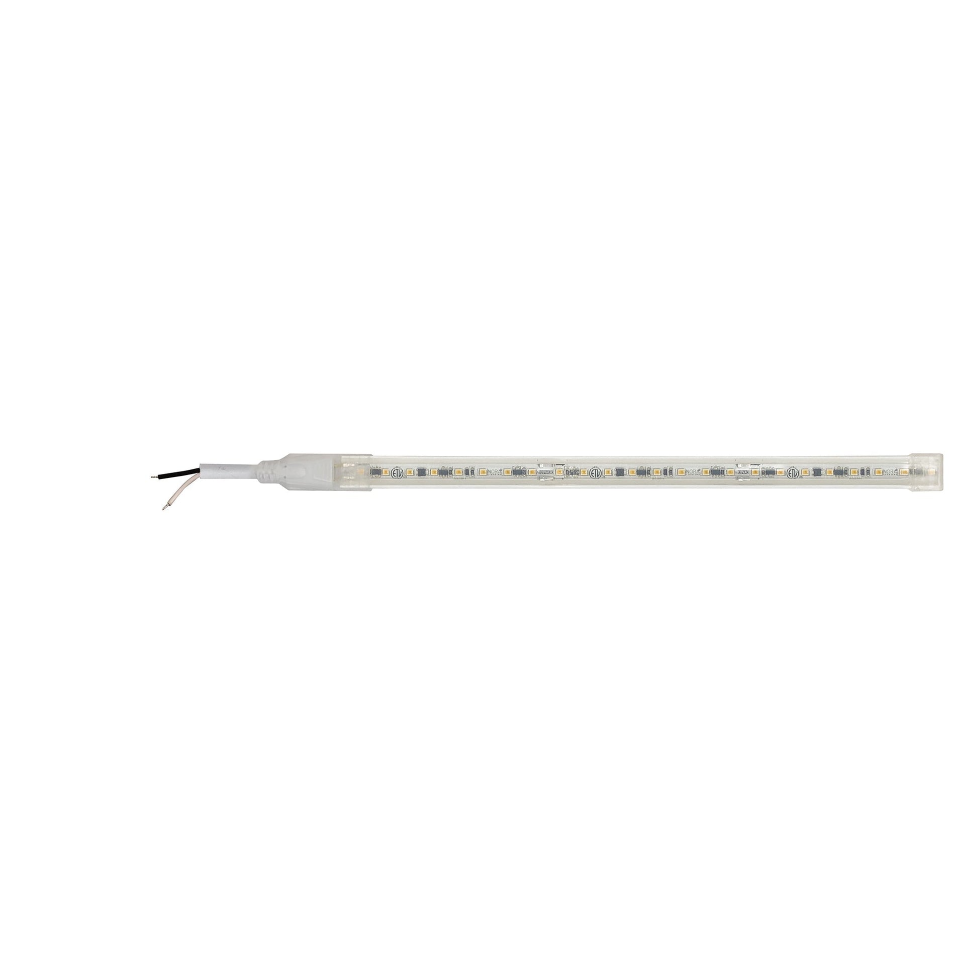 Nora Lighting NUTP13-W12-8-12-927/HW — Custom Cut 12-ft, 8-in 120V Continuous LED Tape Light, 330lm / 3.6W per foot, 2700K, w/ Mounting Clips and 8' Hardwired Power Cord
