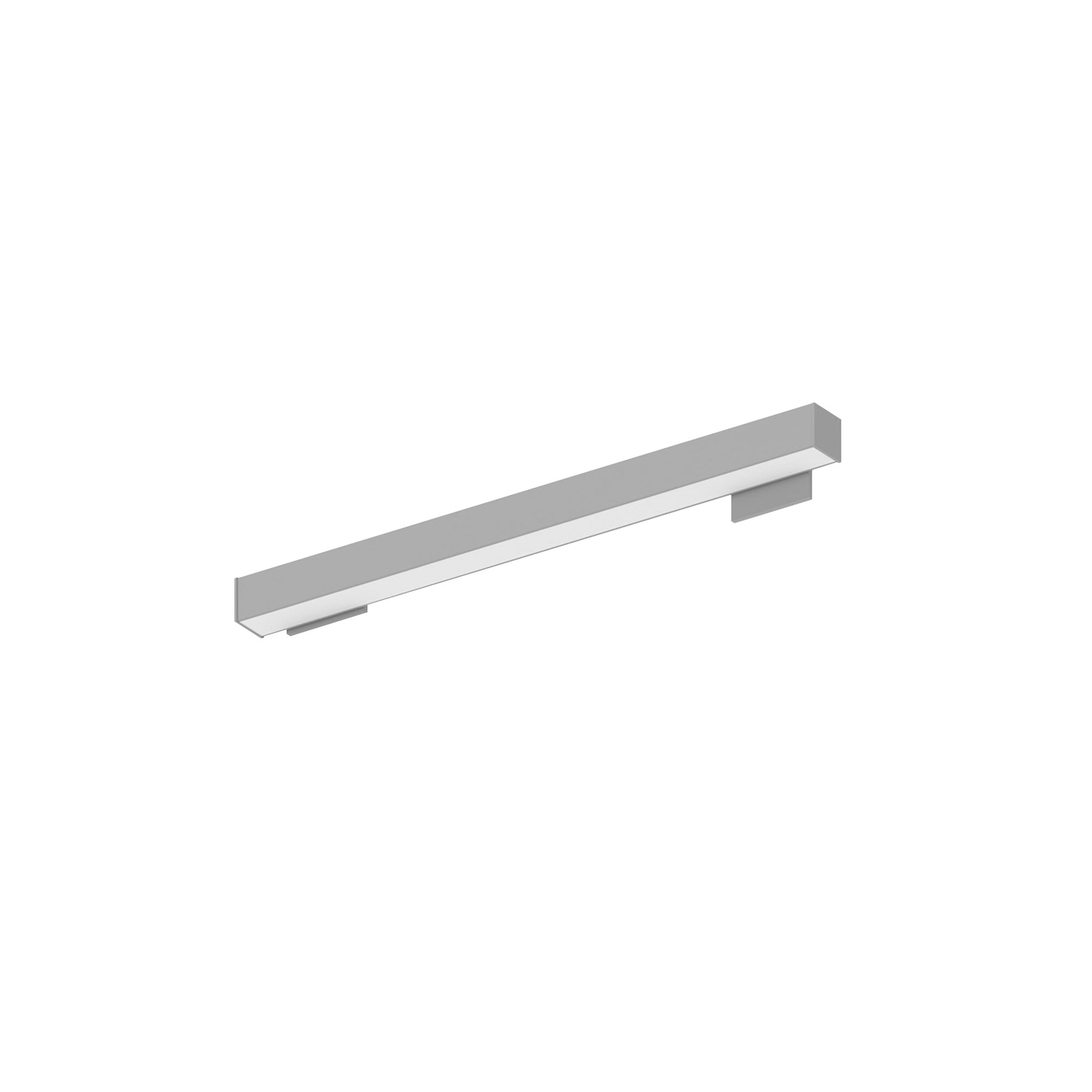 Nora NWLIN-21040A/L2-R4P 2 ft L-Line LED Wall Mount Linear, 2100lm / 4000K, 2 inchx4 inch Left Plate & 4 inchx4 inch Right Plate, Right Power Feed, Aluminumminum Finish