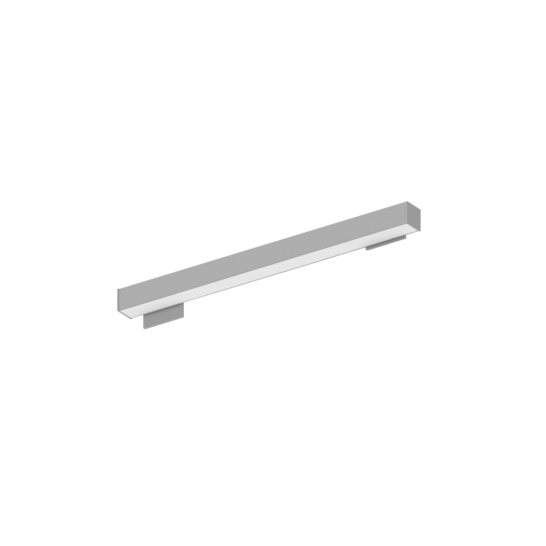 Nora NWLIN-21035A/L4-R2P 2 ft L-Line LED Wall Mount Linear, 2100lm / 3500K, 4 inchx4 inch Left Plate & 2 inchx4 inch Right Plate, Right Power Feed, Aluminumminum Finish