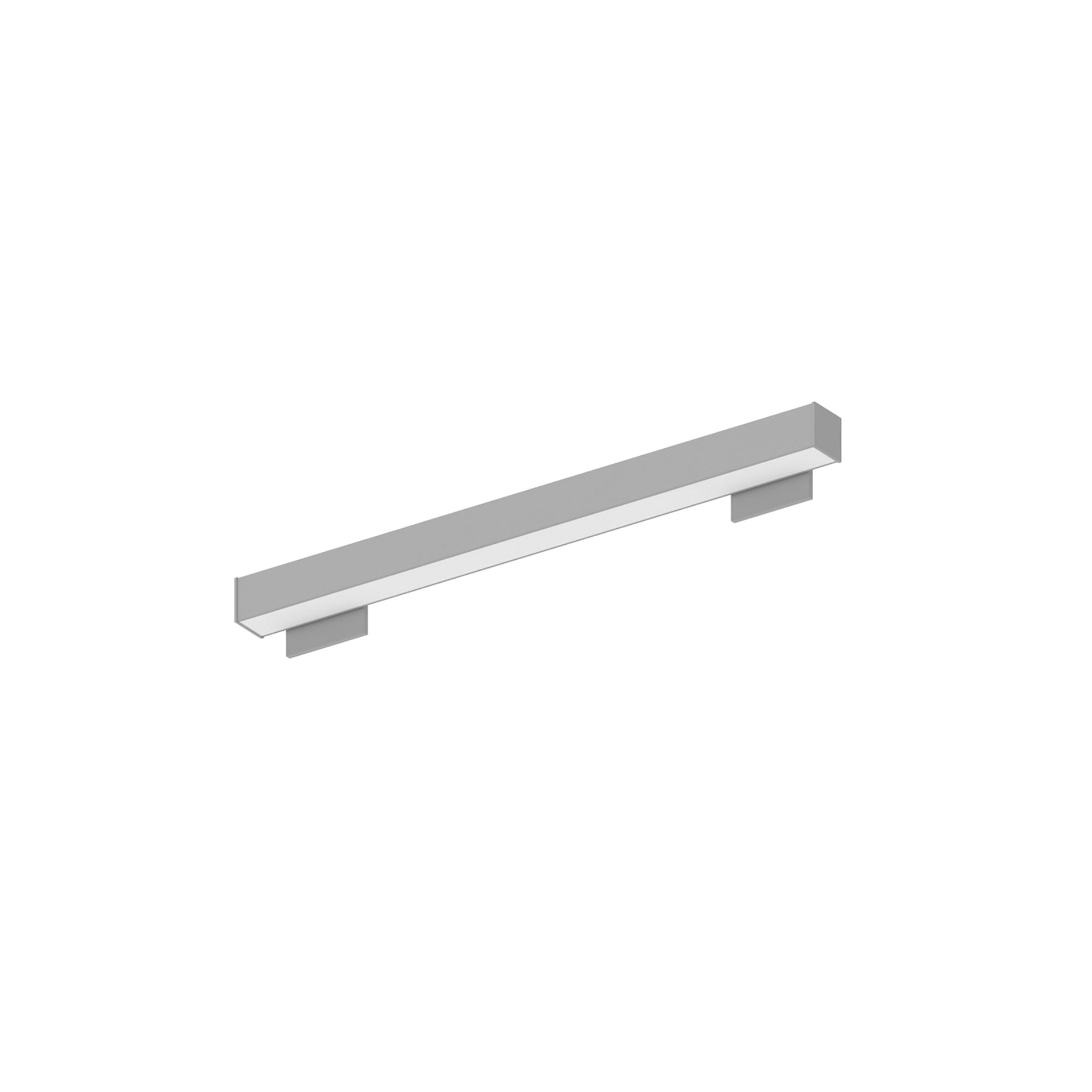 Nora NWLIN-21040A/L4P-R4 2 ft L-Line LED Wall Mount Linear, 2100lm / 4000K, 4 inchx4 inch Left Plate & 4 inchx4 inch Right Plate, Left Power Feed, Aluminumminum Finish