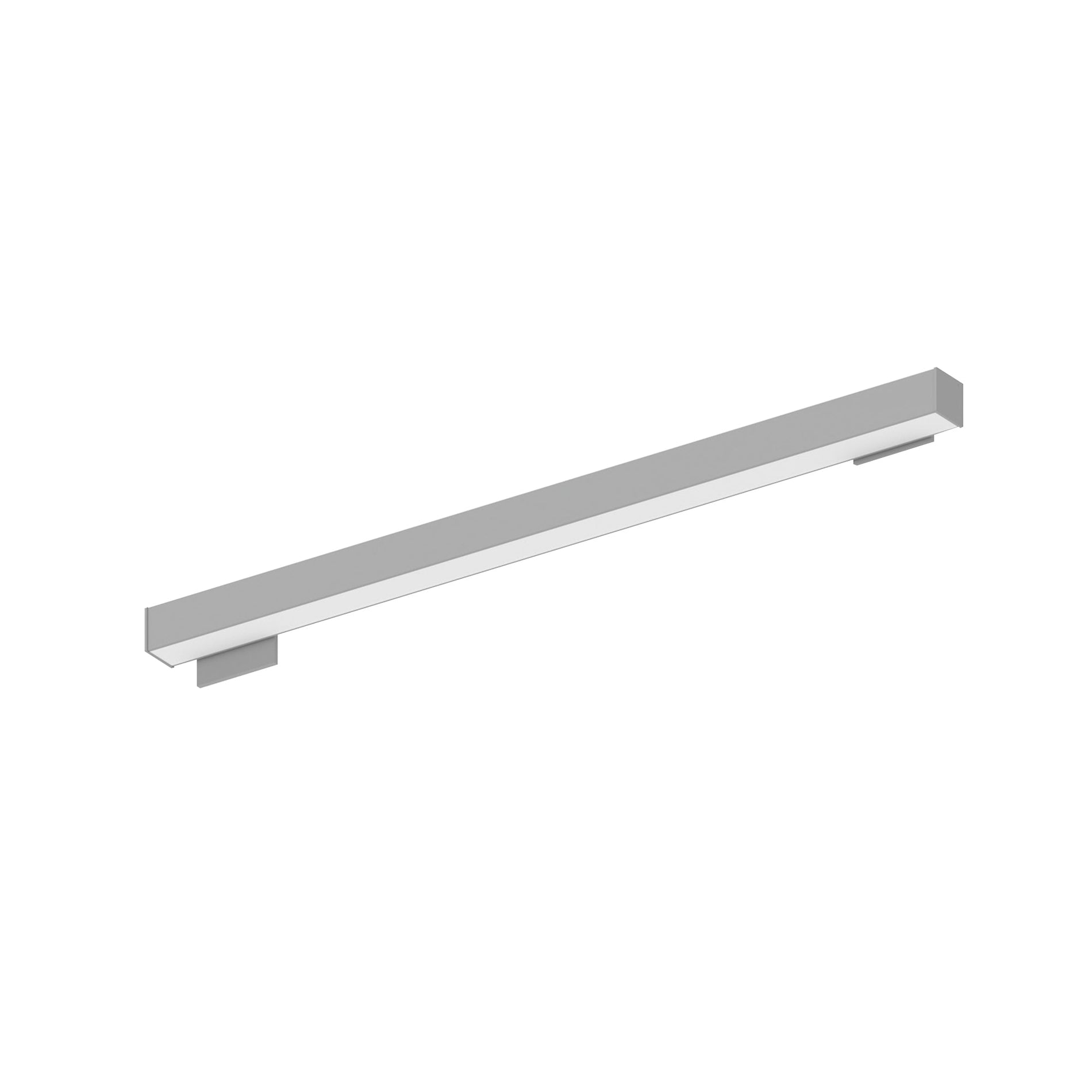Nora NWLIN-41040A/L4-R2P 4 ft L-Line LED Wall Mount Linear, 4200lm / 4000K, 4 inchx4 inch Left Plate & 2 inchx4 inch Right Plate, Right Power Feed, Aluminumminum Finish