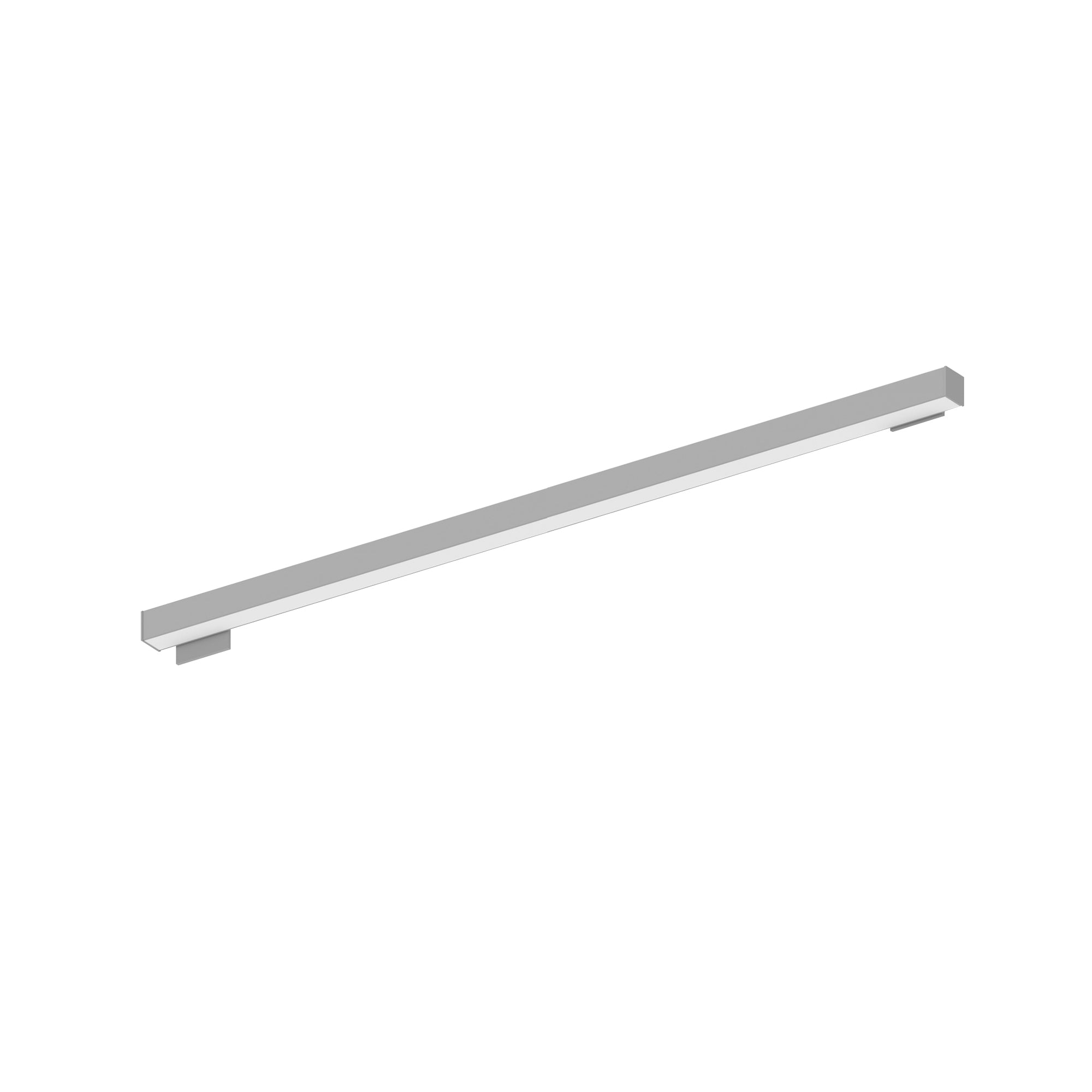 Nora NWLIN-81030A/L4-R2P 8 ft L-Line LED Wall Mount Linear, 8400lm / 3000K, 4 inchx4 inch Left Plate & 2 inchx4 inch Right Plate, Right Power Feed, Aluminumminum Finish